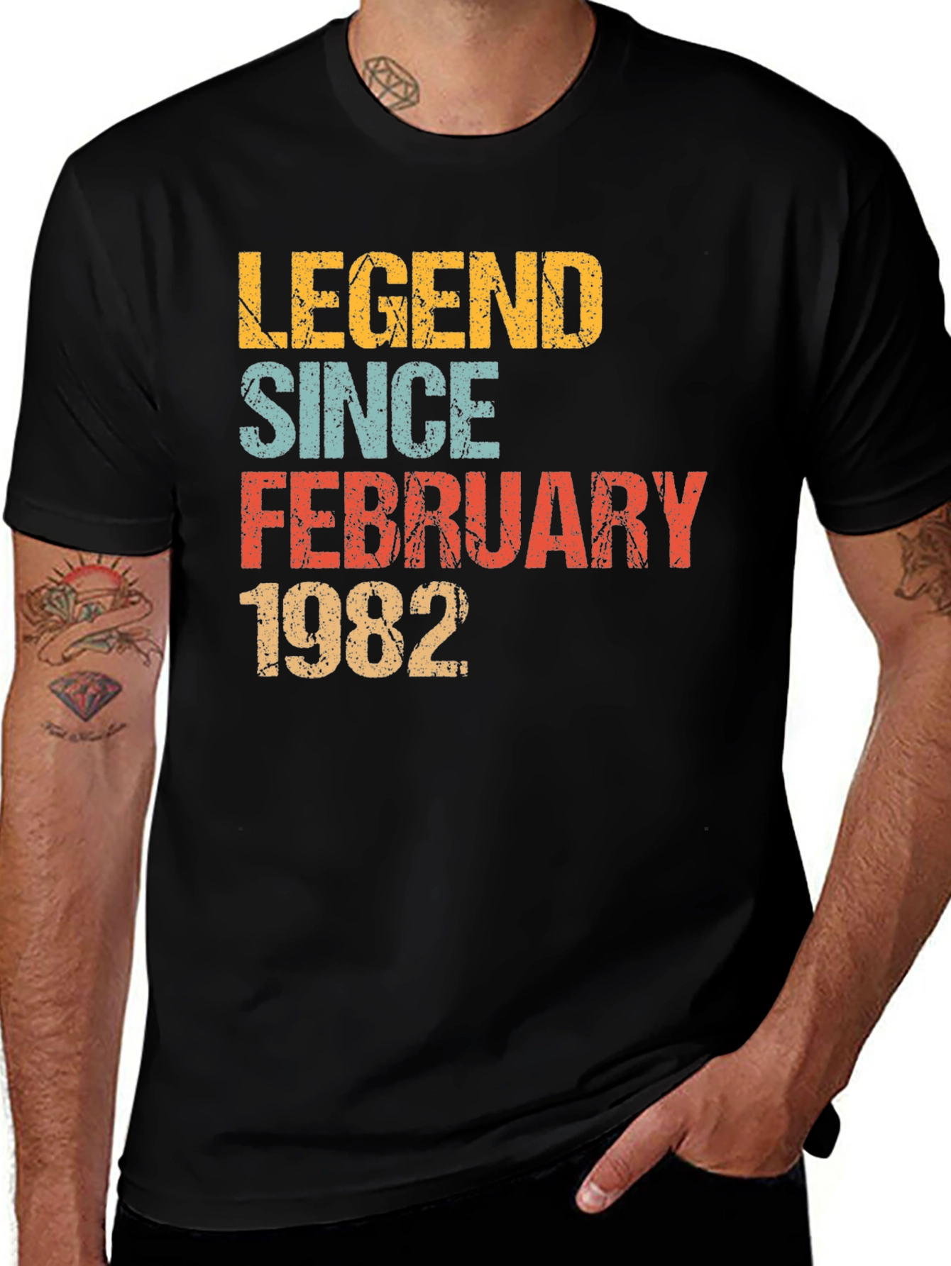 Legend Since February 1982 Black T-Shirt