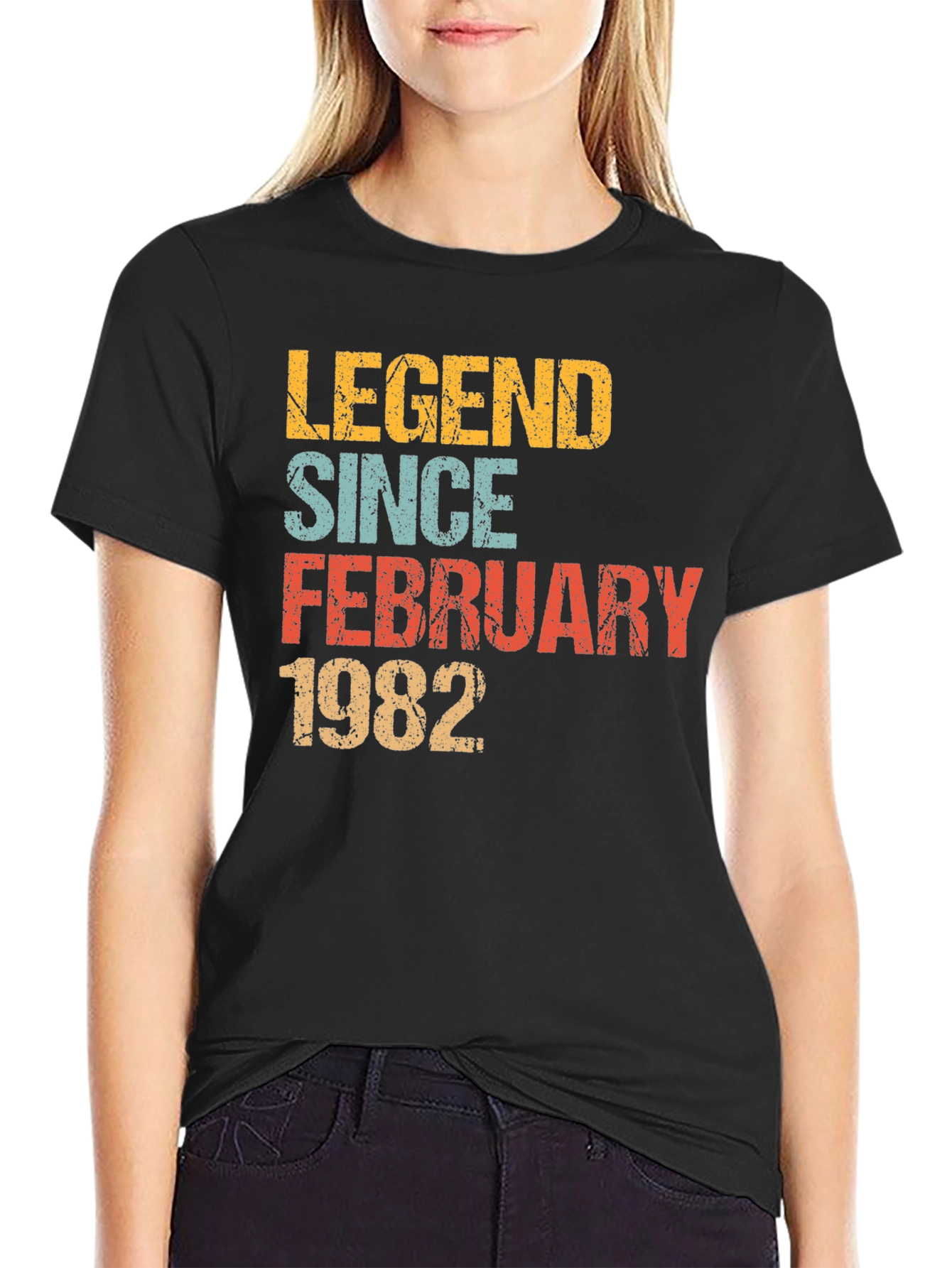 Legend Since February 1982 Black T-Shirt