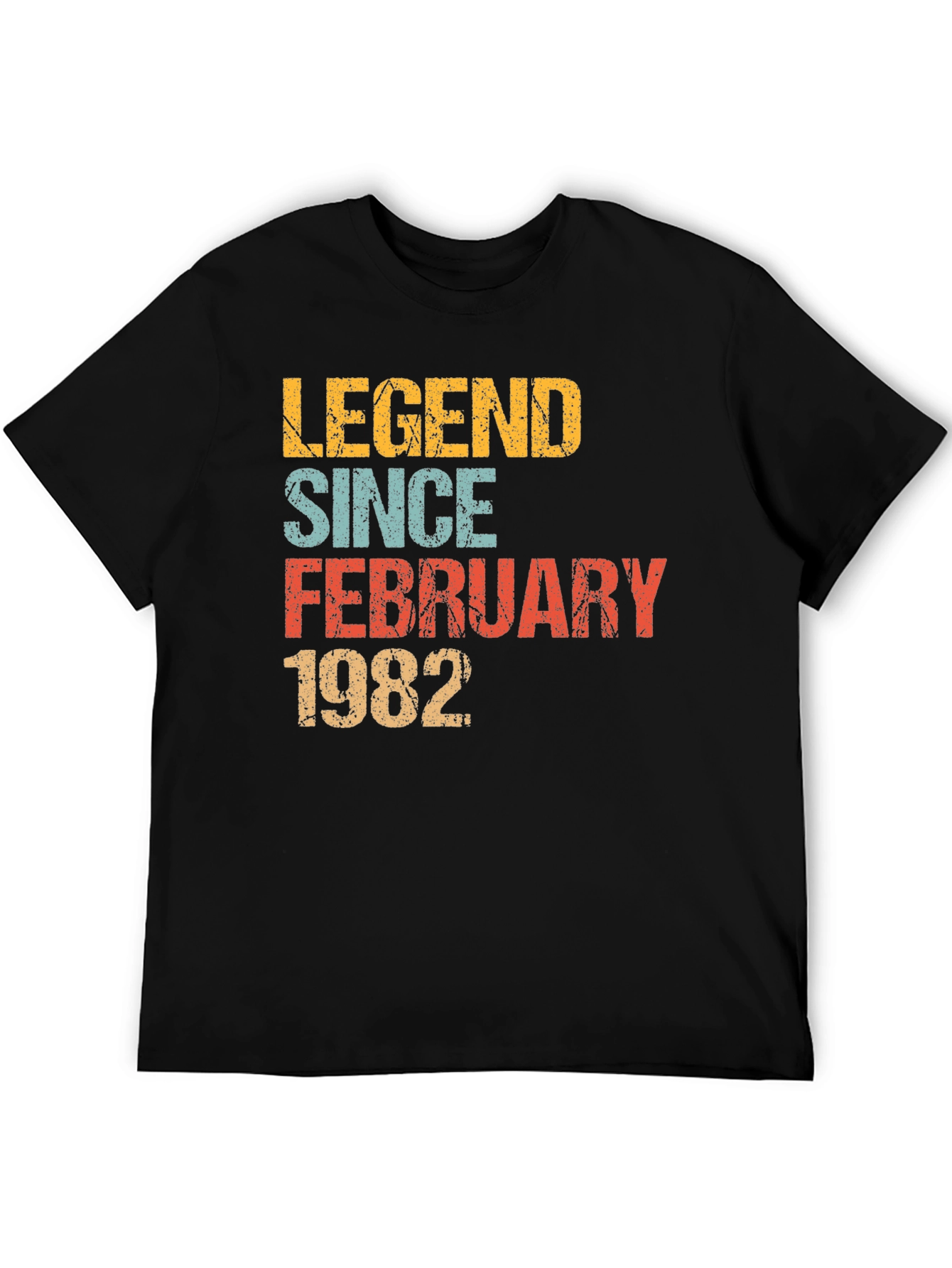 Legend Since February 1982 Black T-Shirt