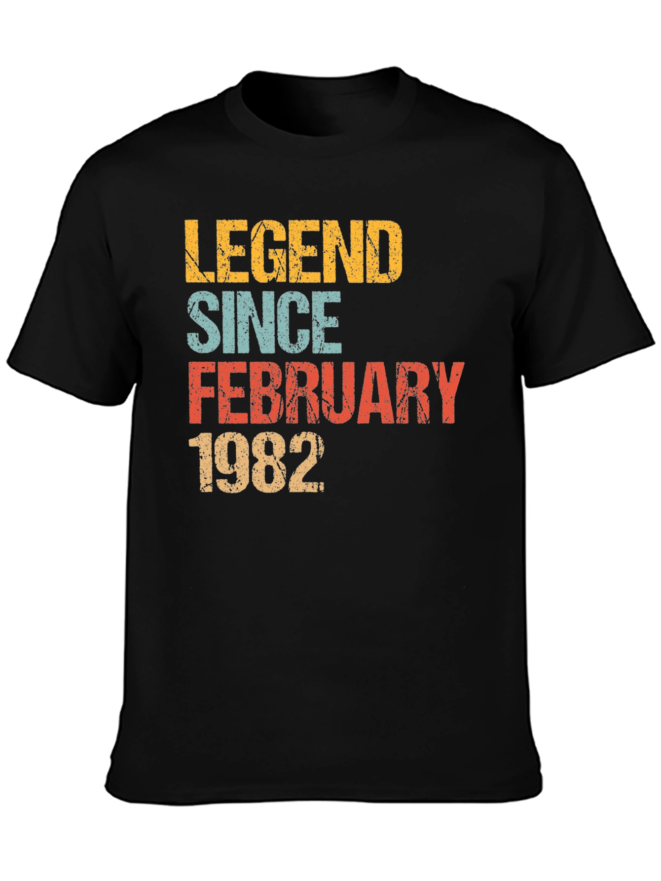 Legend Since February 1982 Black T-Shirt