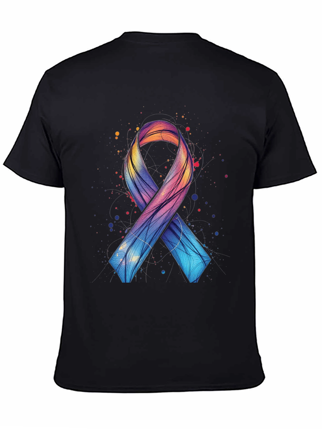 Awareness Ribbon Graphic Tee - Artistic Support Shirt