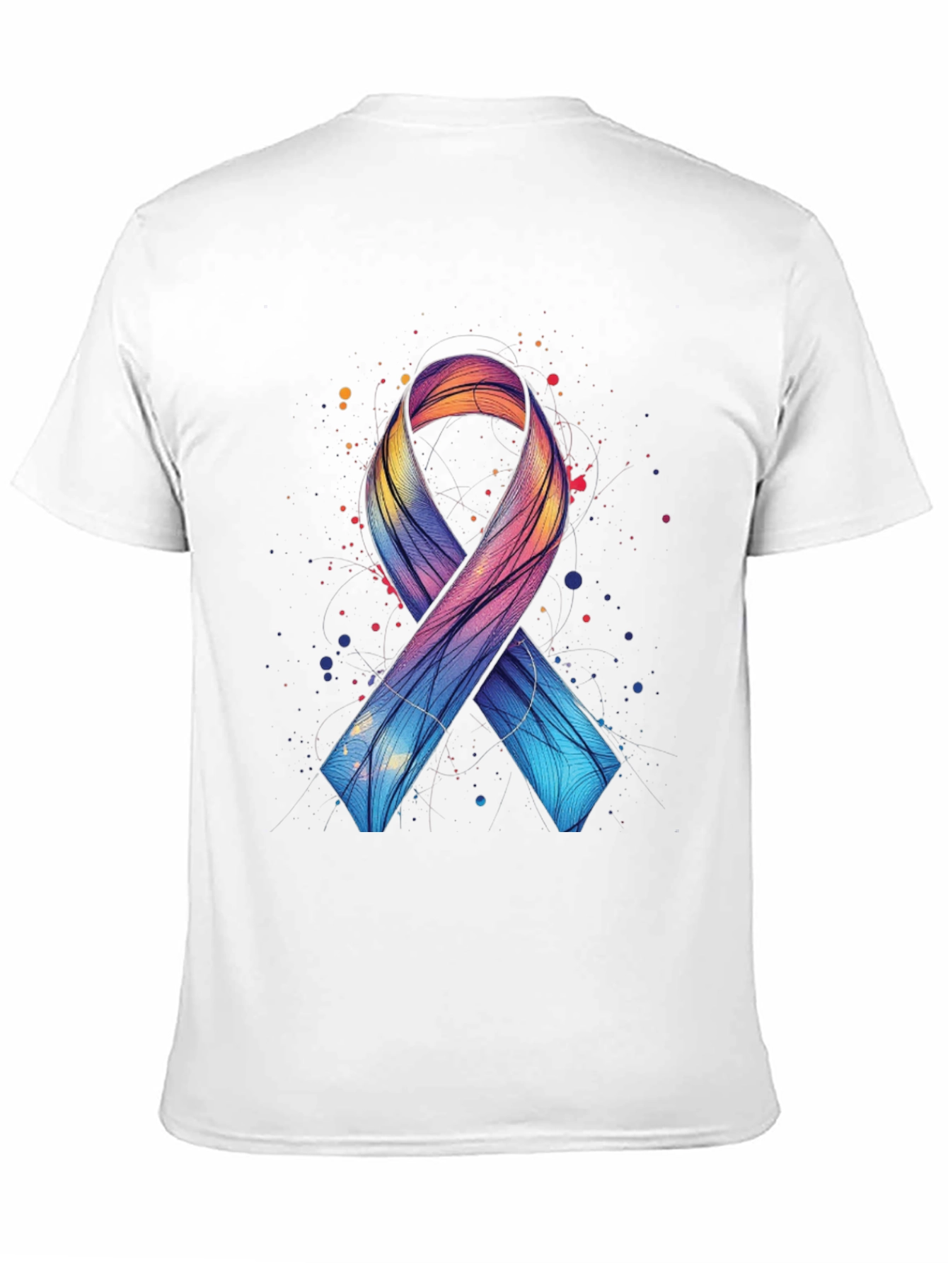 Awareness Ribbon Graphic Tee - Artistic Support Shirt