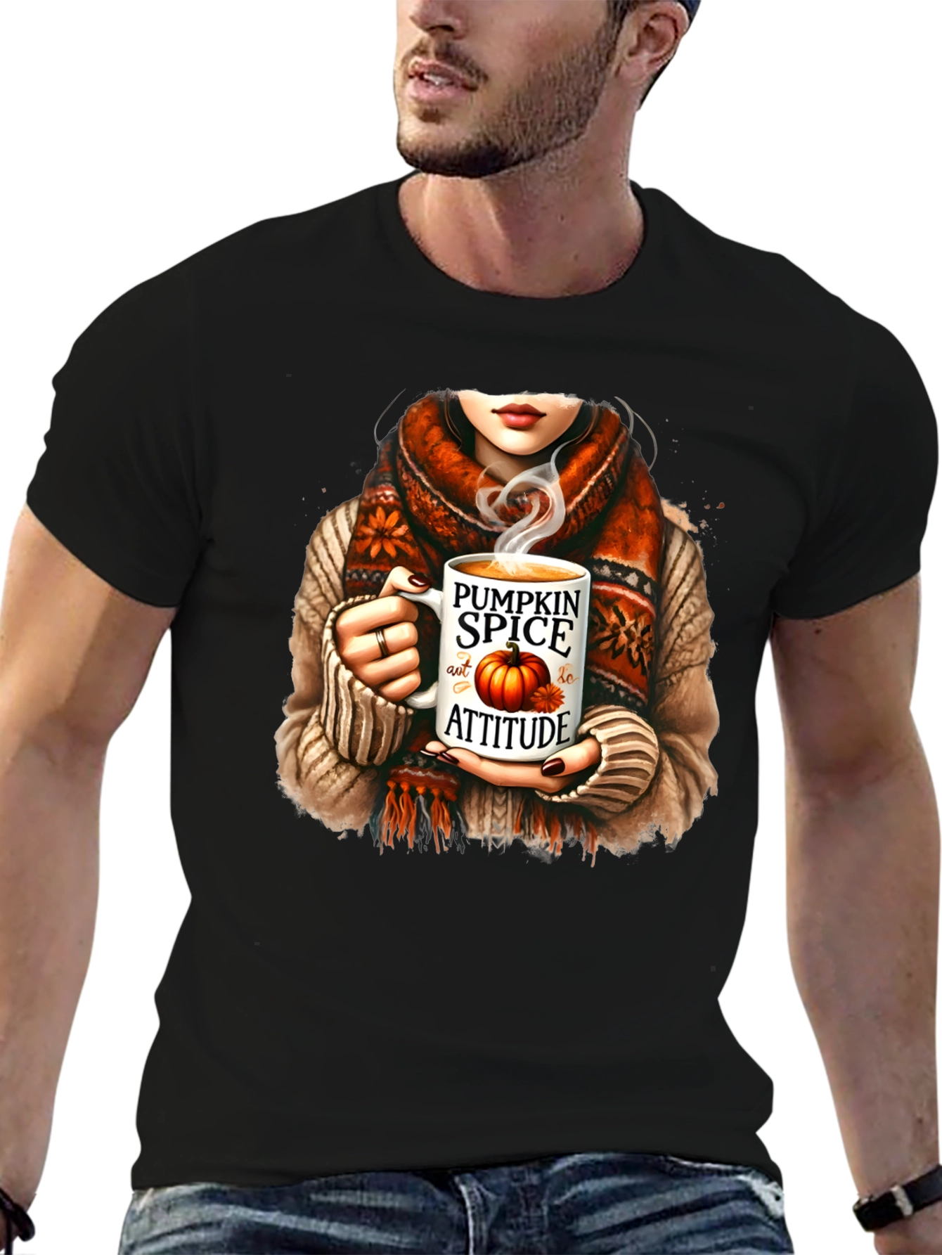 Pumpkin Spice Attitude T-Shirt Fall Graphic Tee