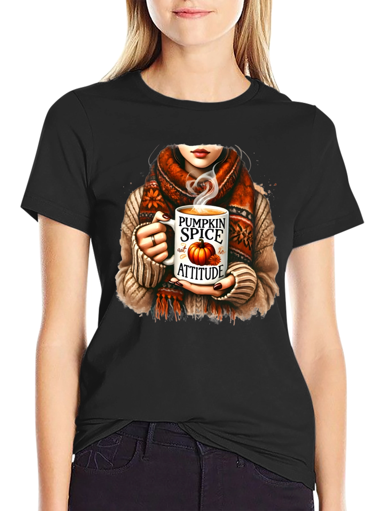 Pumpkin Spice Attitude T-Shirt Fall Graphic Tee