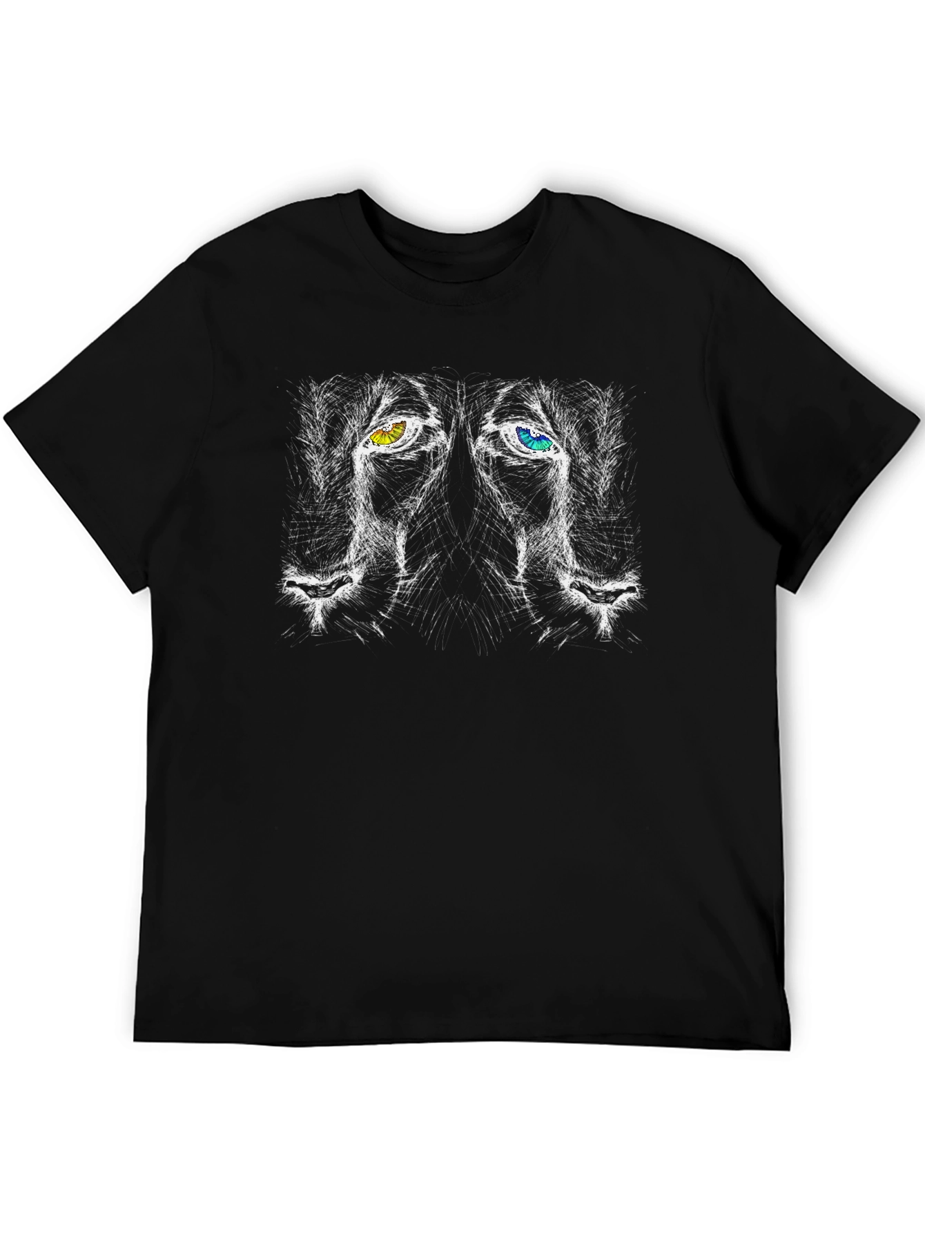 Lion Eyes Graphic Tee - Unique Design