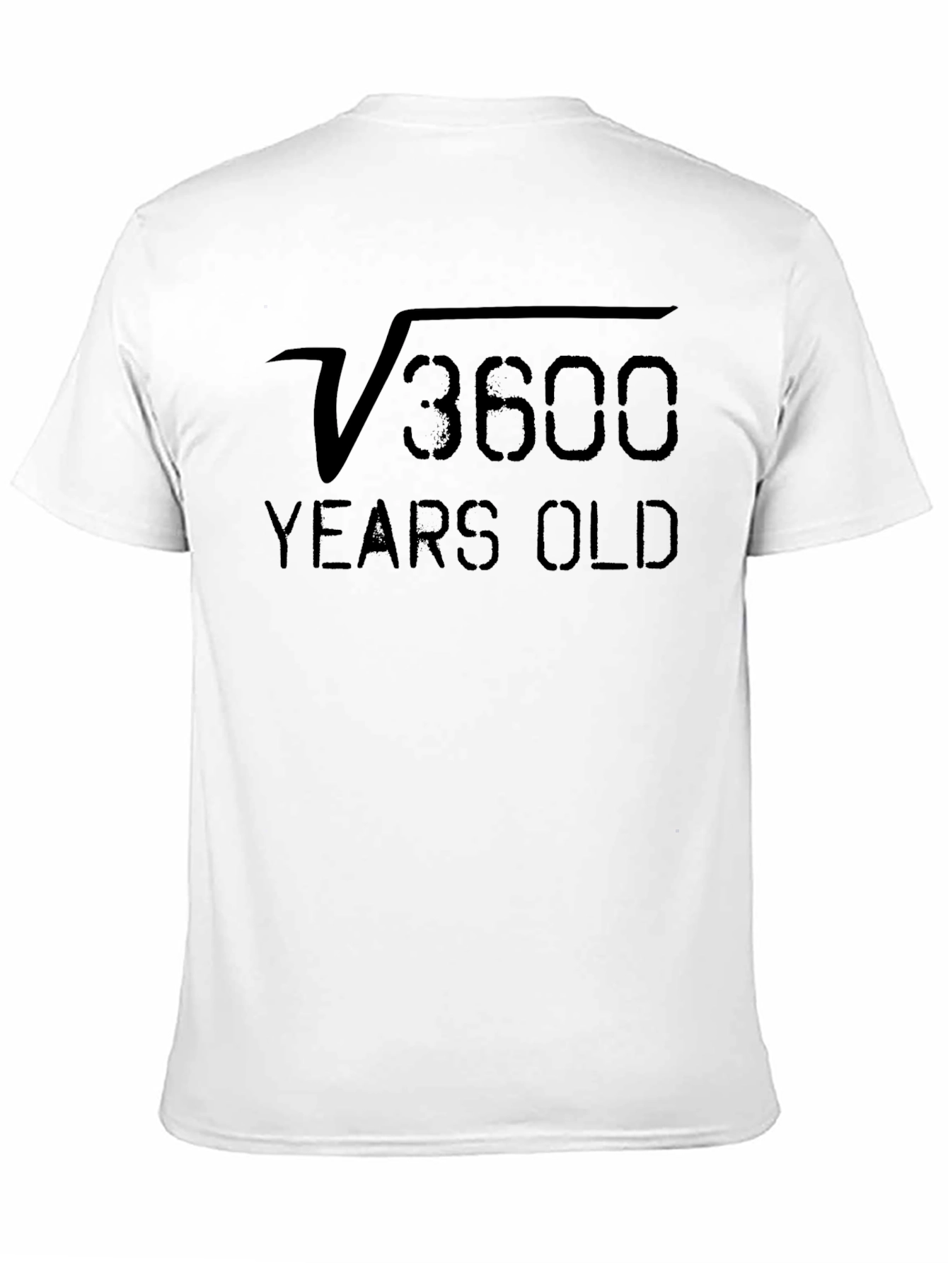 Funny 60th Birthday T-Shirt - Square Root of 3600