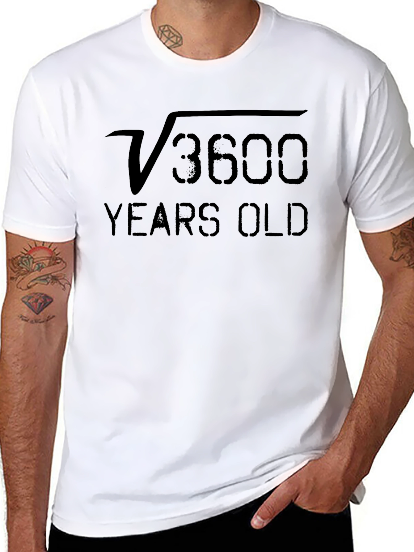 Funny 60th Birthday T-Shirt - Square Root of 3600