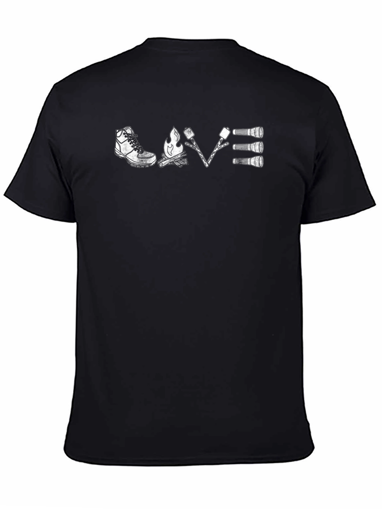 Camping Adventure T-Shirt: Hiking Campfire Marshmallows
