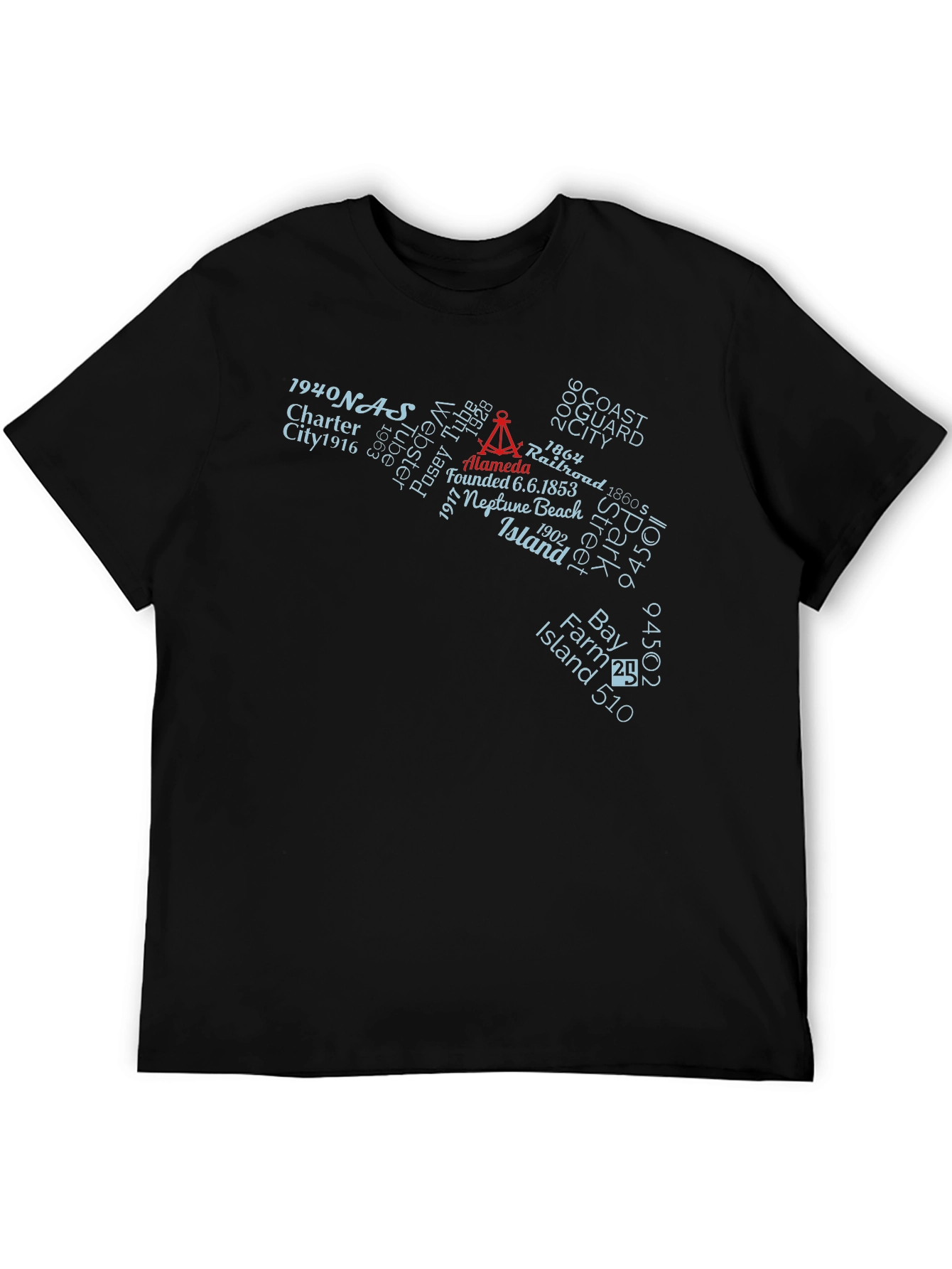 Alameda Island History Graphic T-Shirt