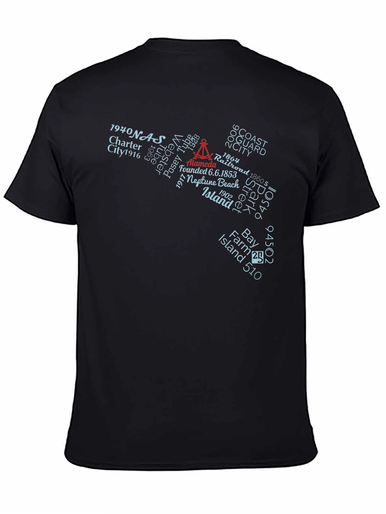 Alameda Island History Graphic T-Shirt