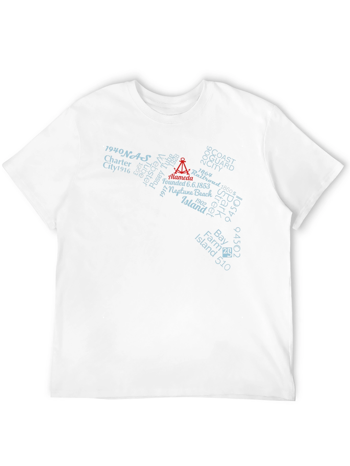 Alameda Island History Graphic T-Shirt