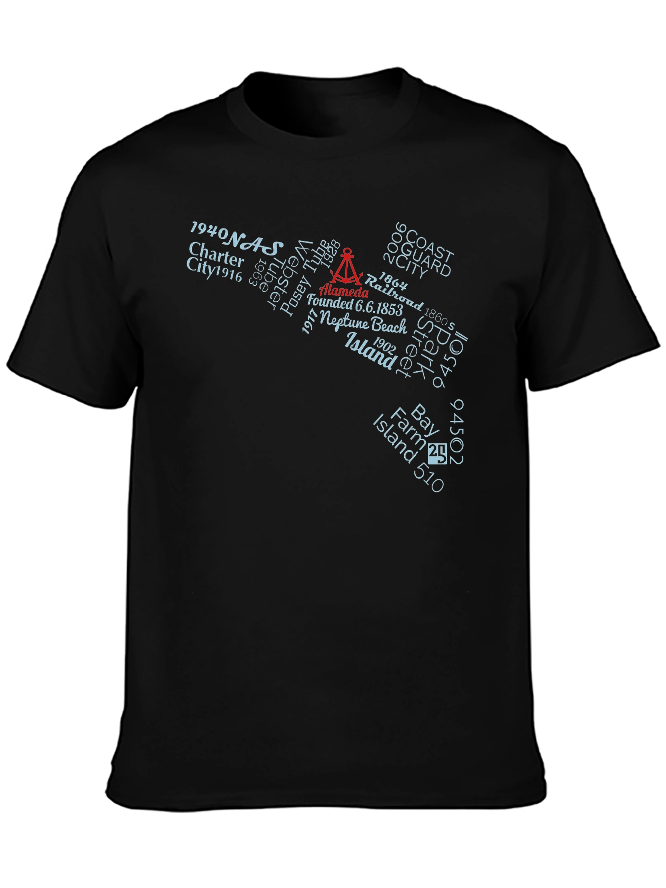 Alameda Island History Graphic T-Shirt