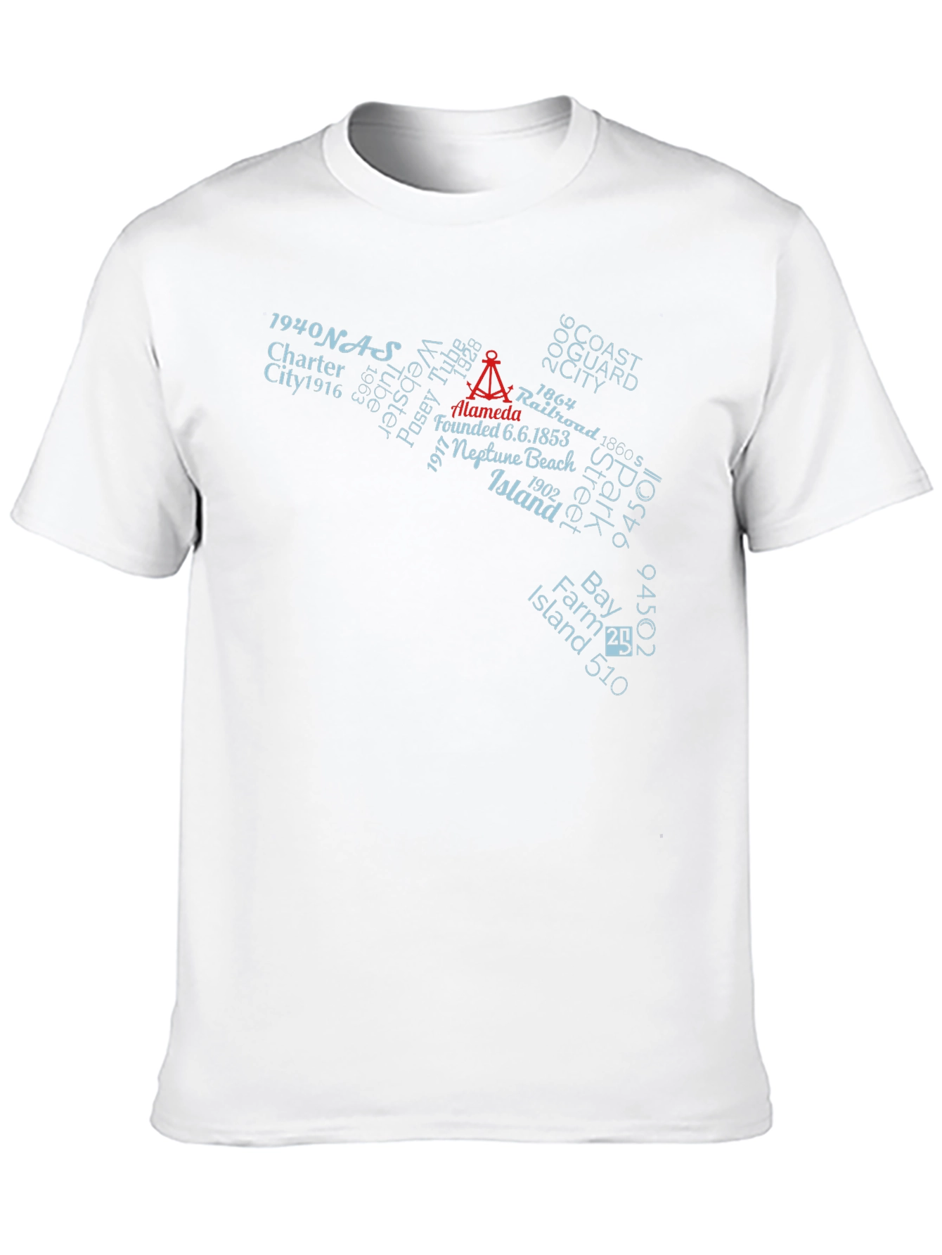 Alameda Island History Graphic T-Shirt