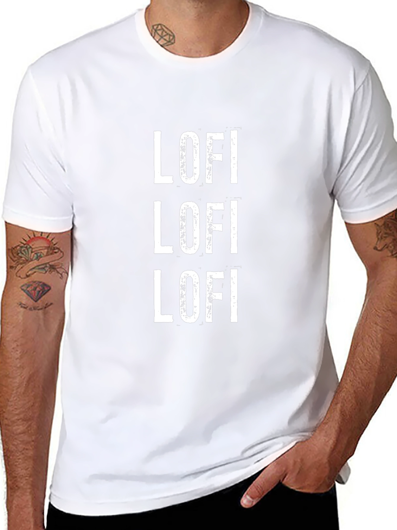 Lo-fi Graphic Tee - Stylish Black T-Shirt