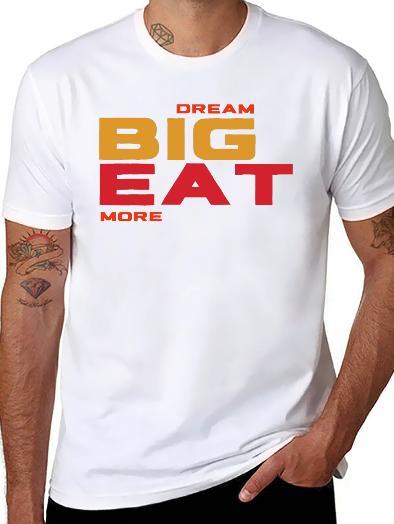 Dream Big Eat More Graphic T-Shirt