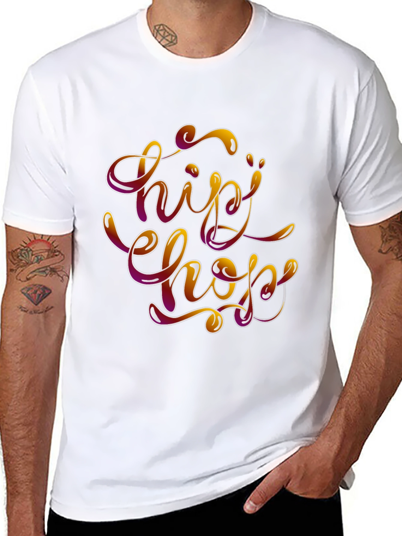 Hip Hop Style Graphic T-Shirt