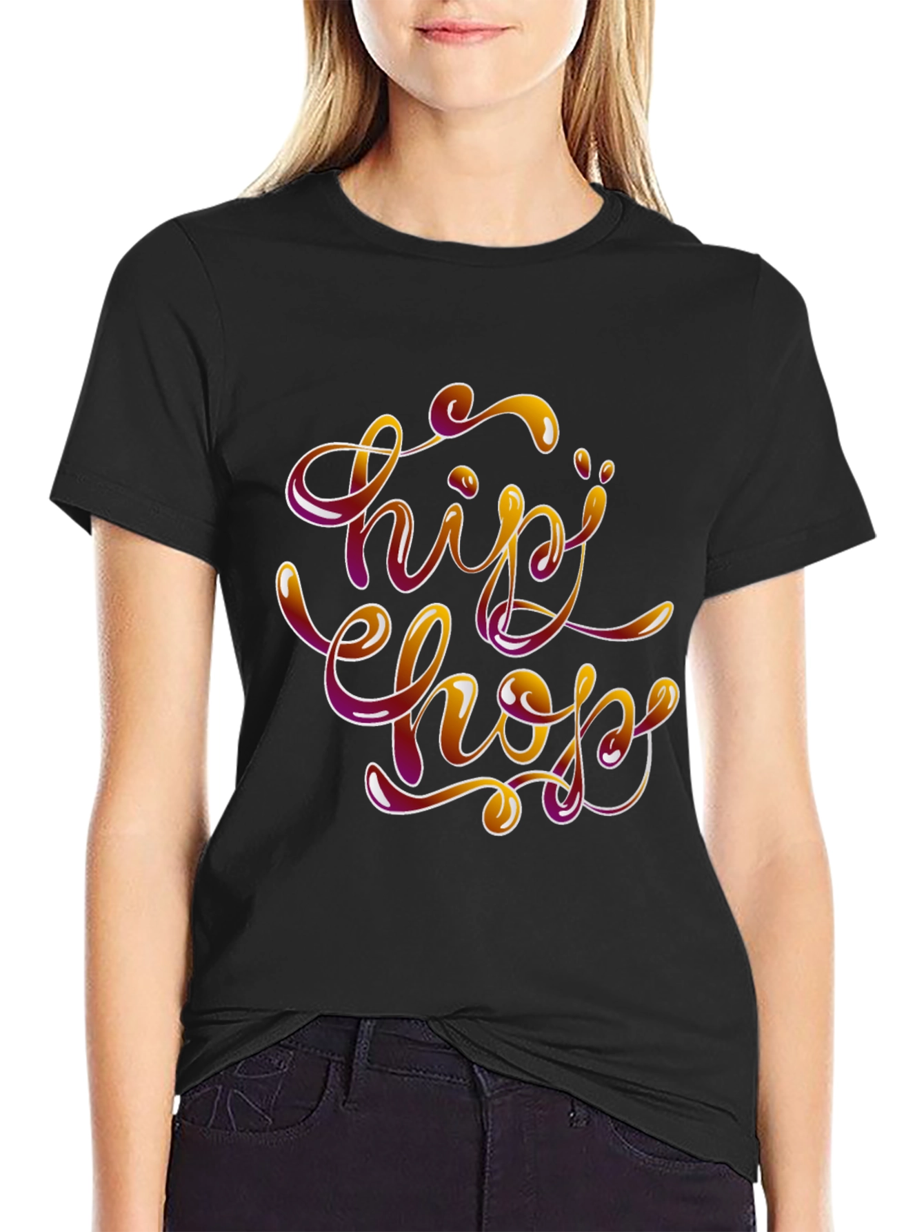 Hip Hop Style Graphic T-Shirt