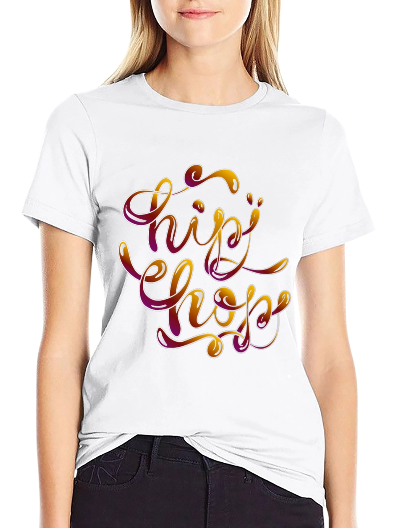 Hip Hop Style Graphic T-Shirt