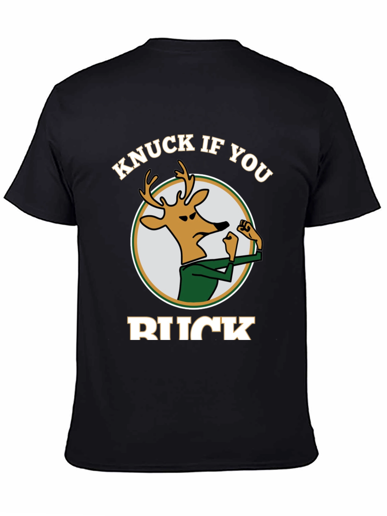 Knuck If You Buck Graphic Tee - Black Cotton