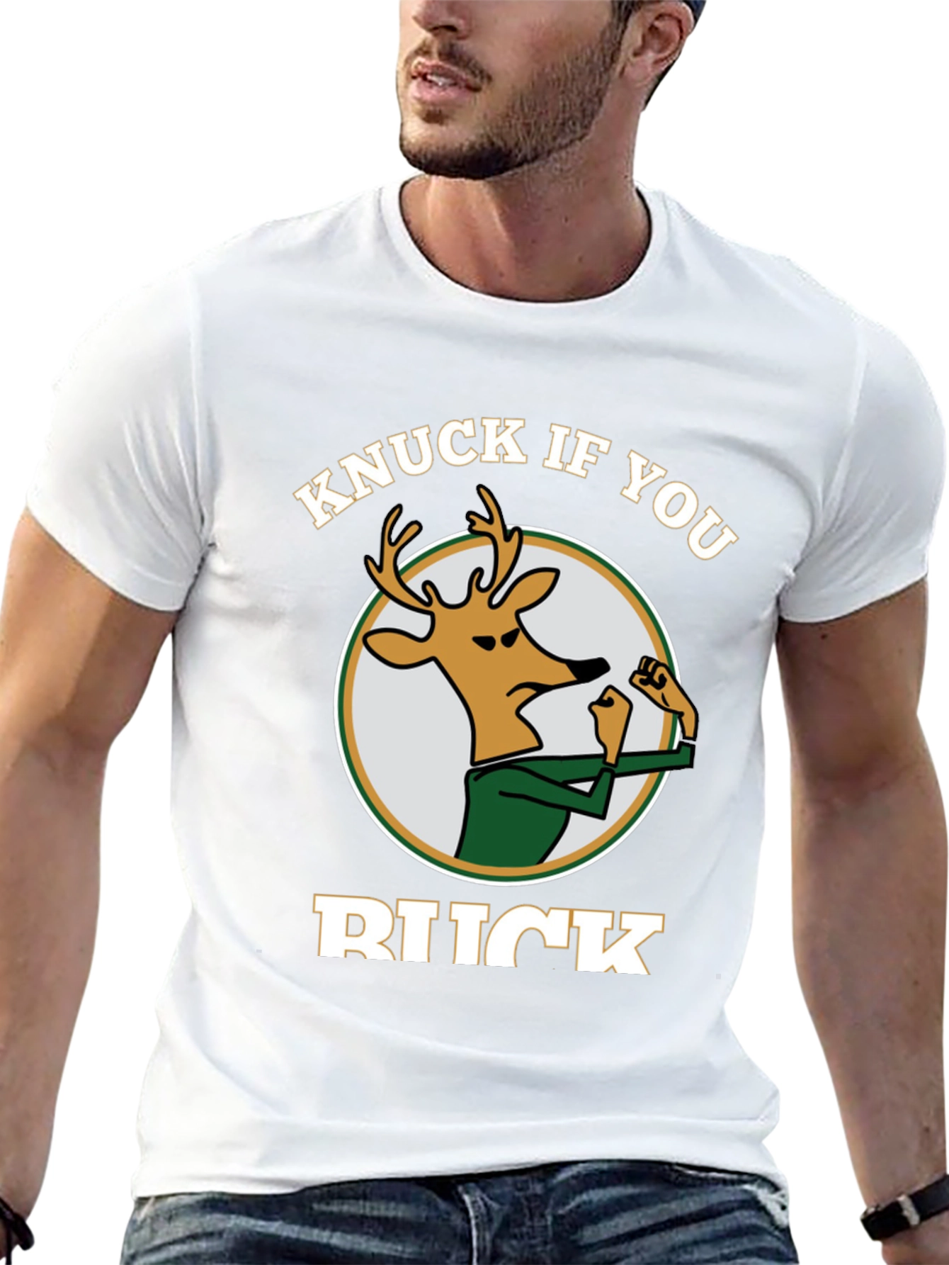 Knuck If You Buck Graphic Tee - Black Cotton