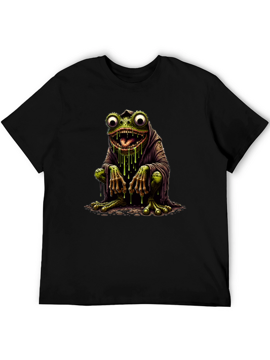 Creepy Frog Graphic Tee - Unique Monster Design