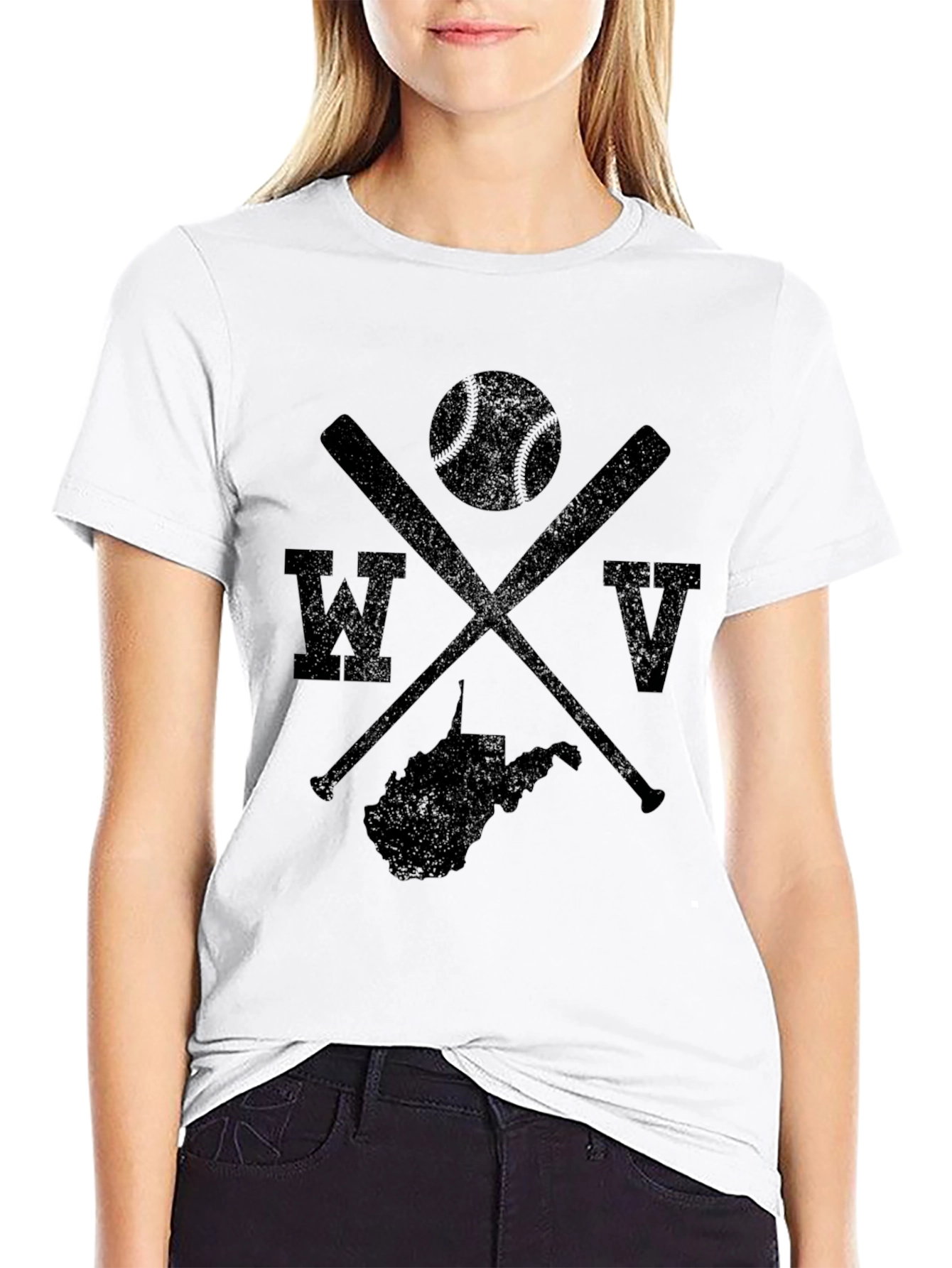 WV Baseball Tee - West Virginia Pride!