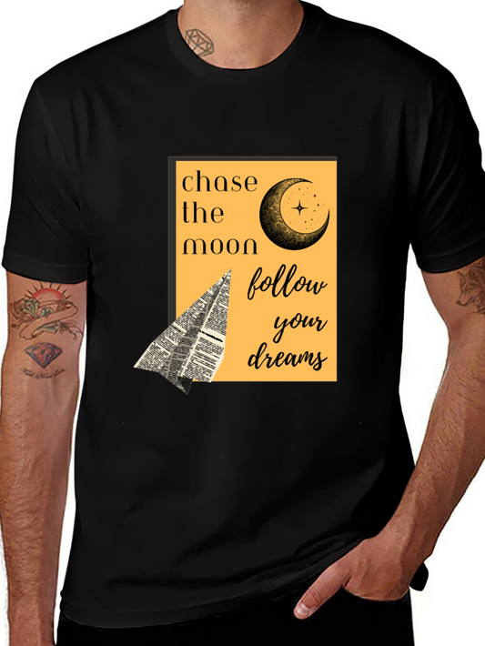 Chase the Moon Graphic Tee - Follow Your Dreams