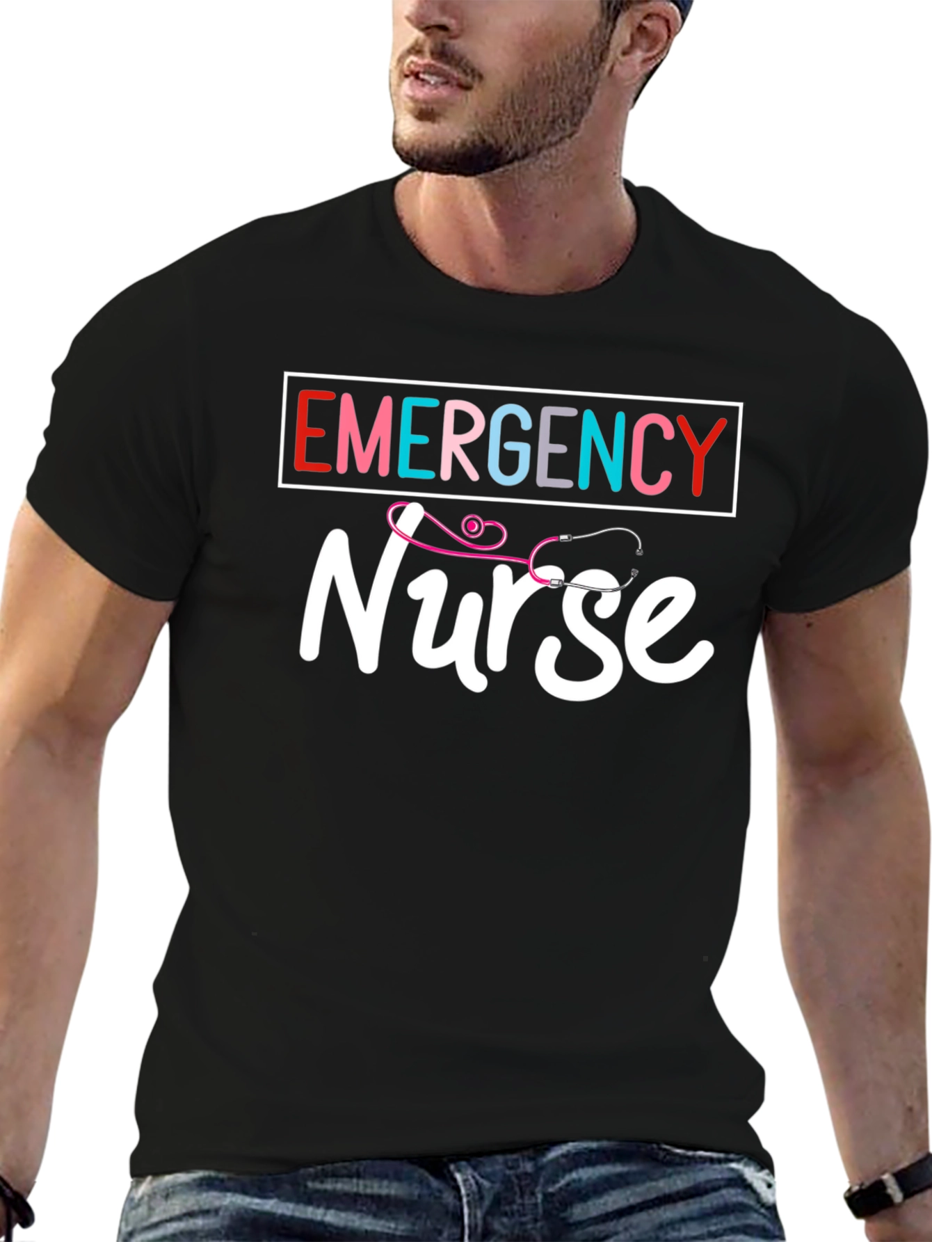 Emergency Nurse Black T-Shirt