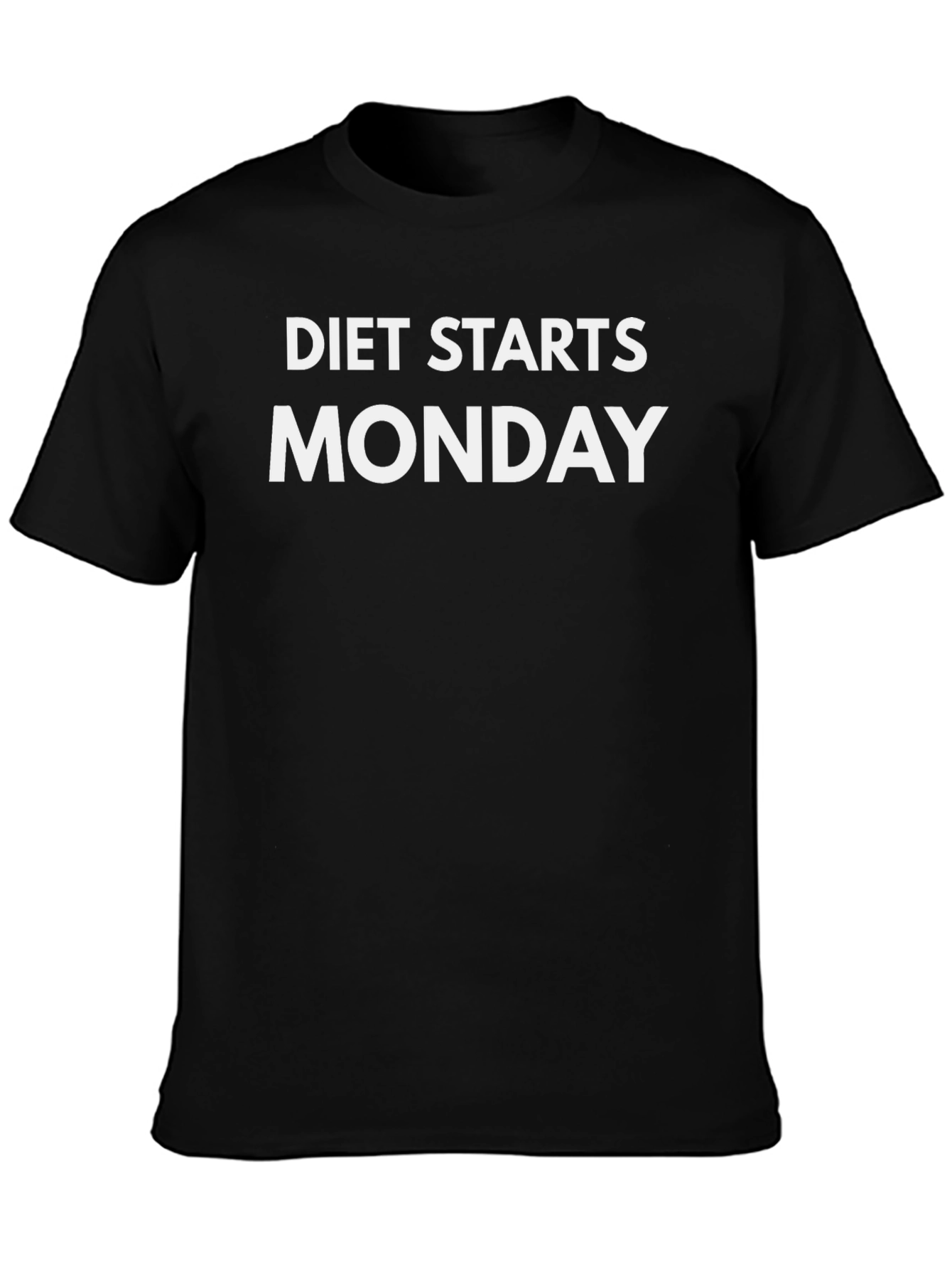 Diet Starts Monday T-Shirt Funny Gym Workout Tee