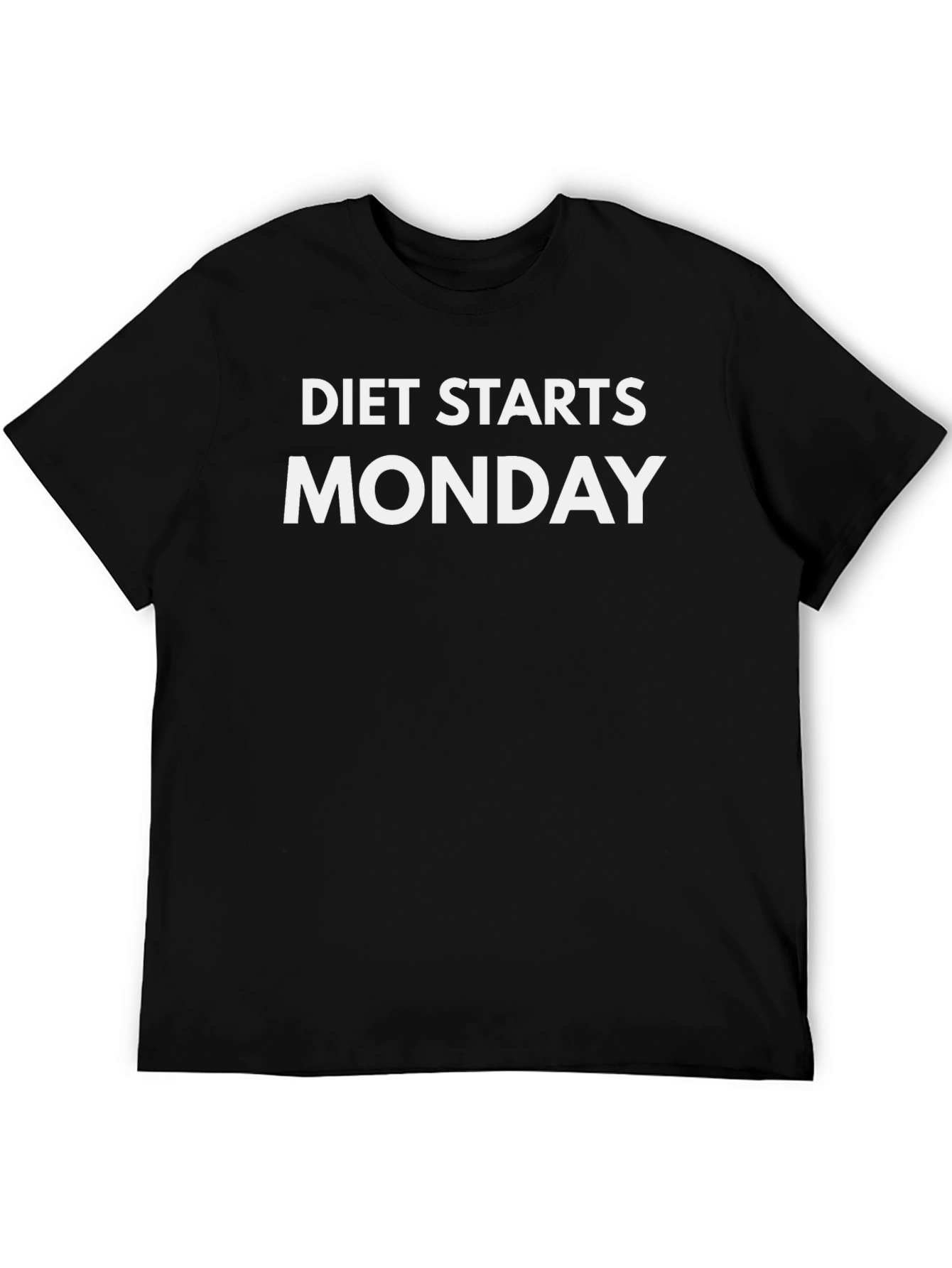 Diet Starts Monday T-Shirt Funny Gym Workout Tee