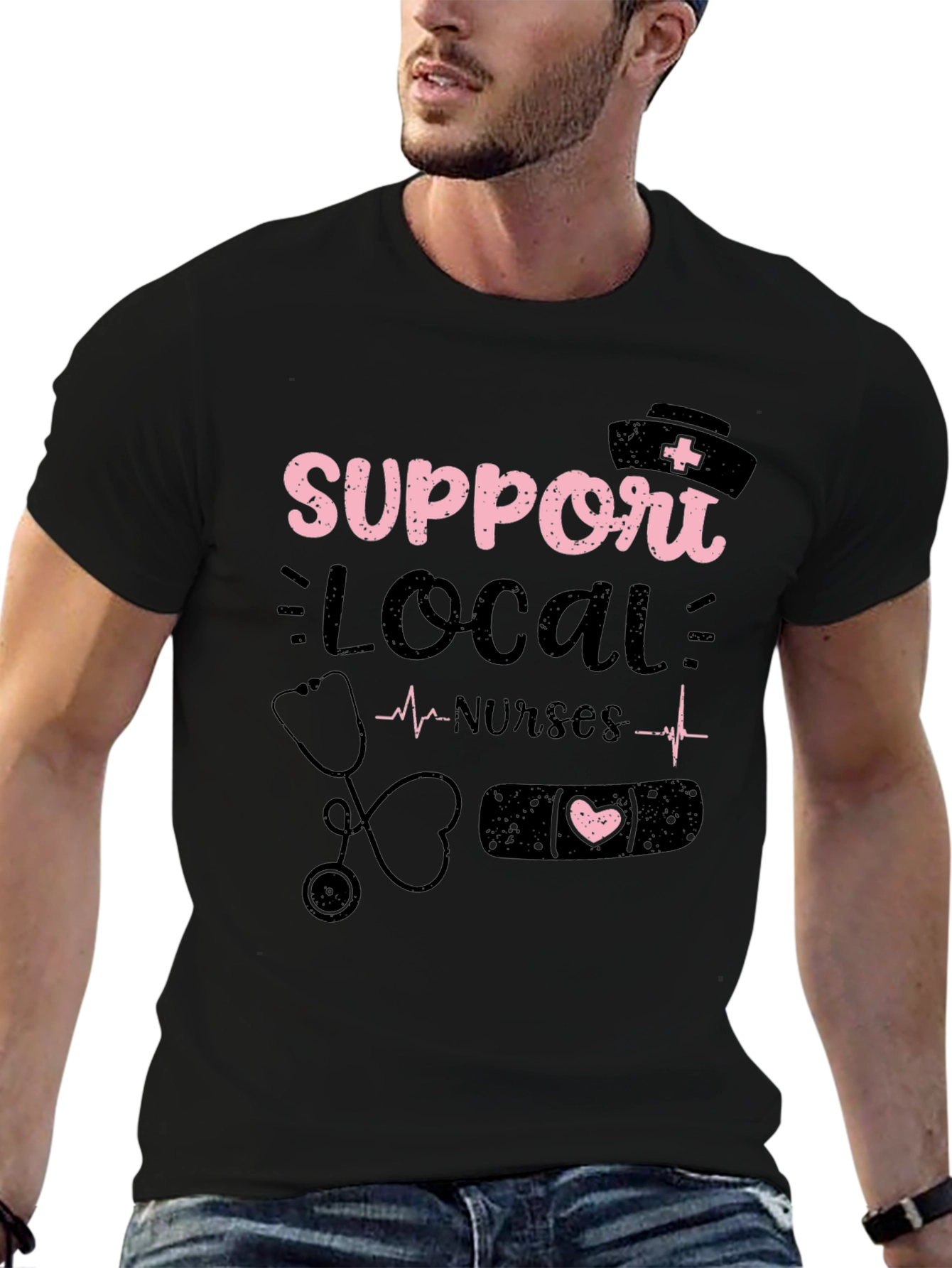 Support Local Nurses Graphic Tee