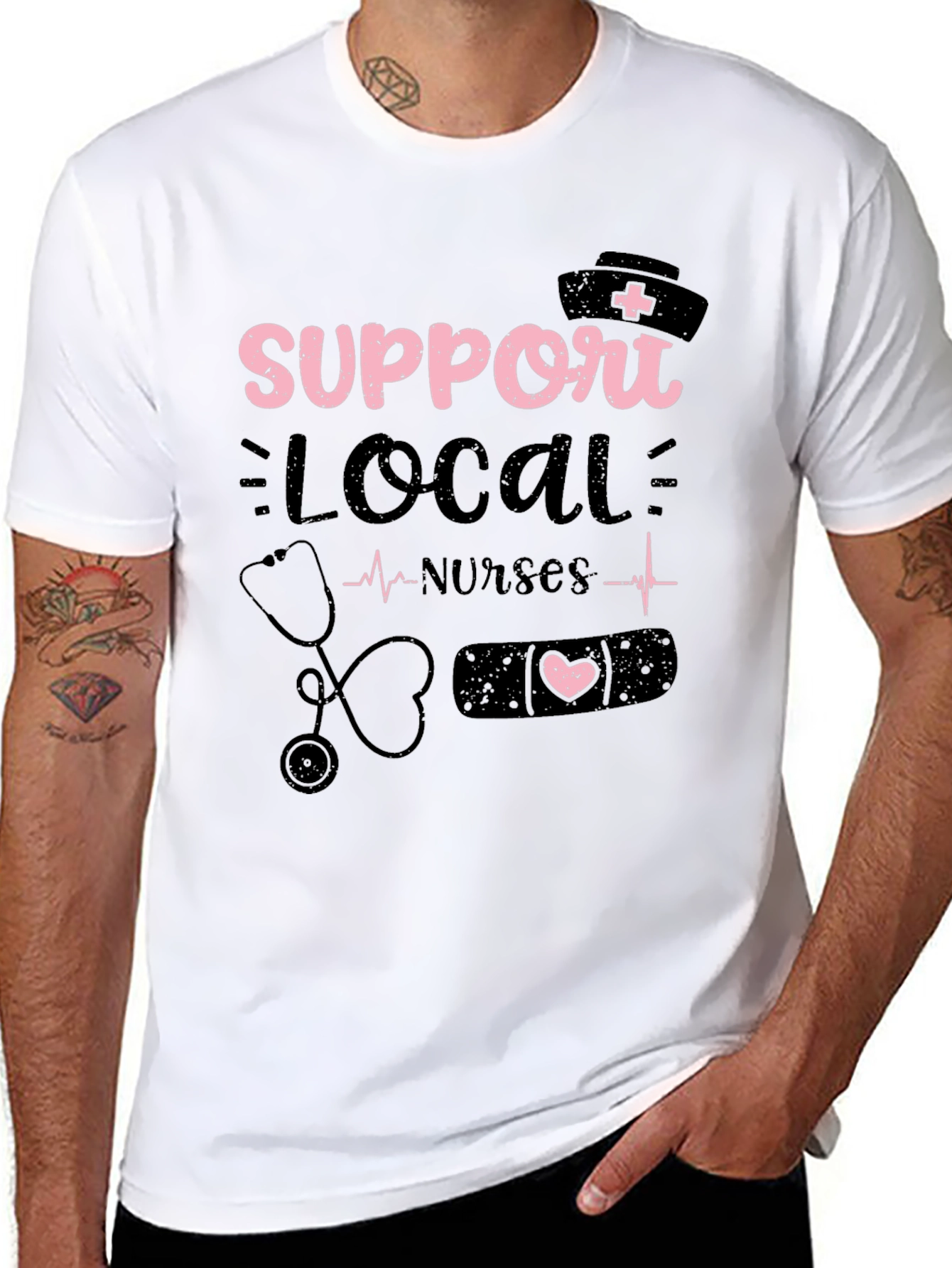 Support Local Nurses Graphic Tee