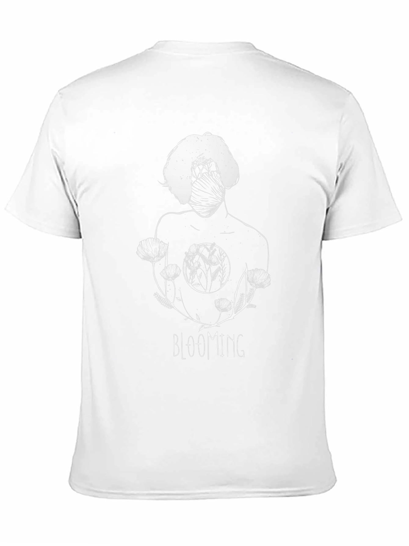 Blooming Graphic Print Black T-Shirt