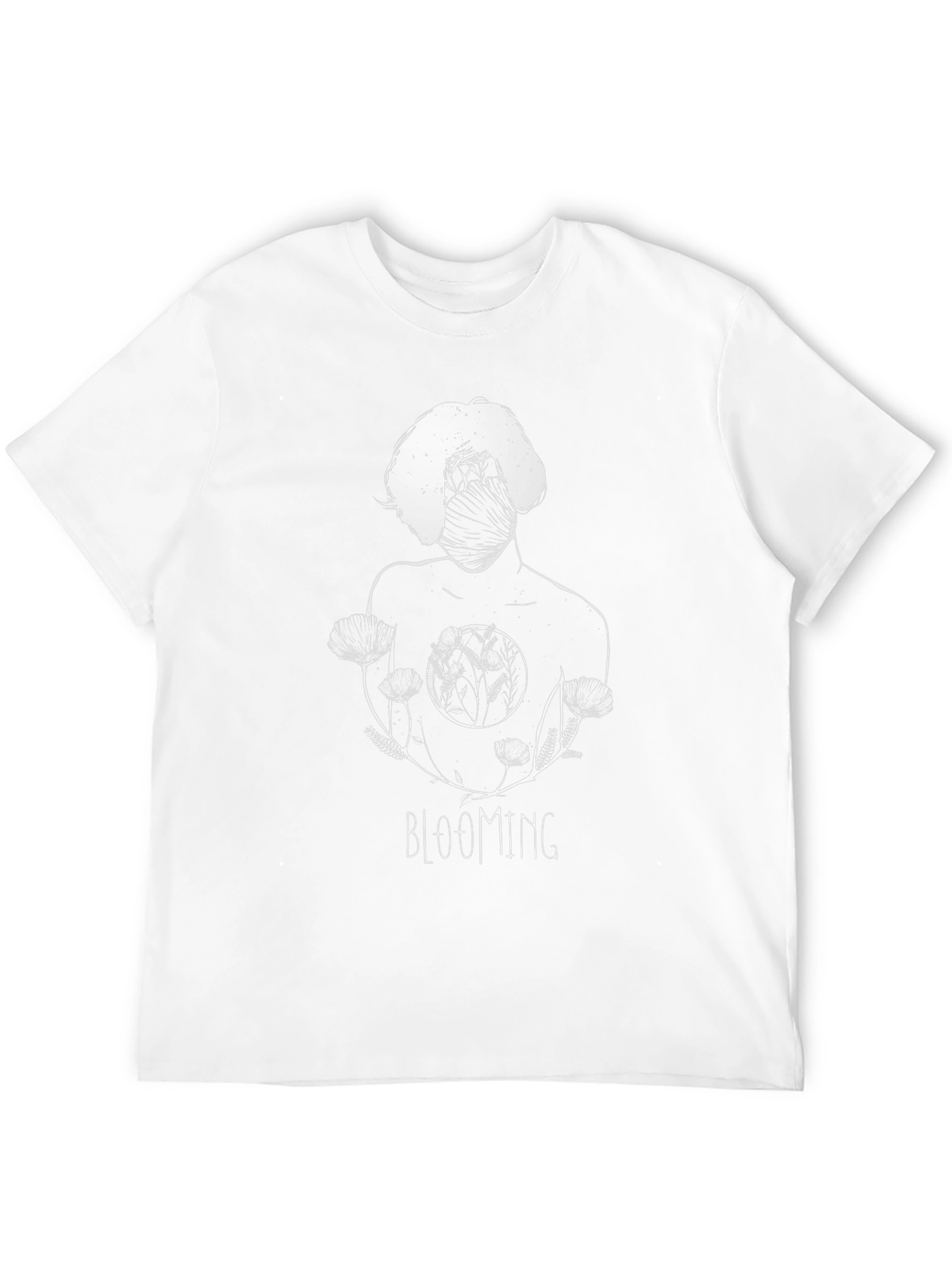 Blooming Graphic Print Black T-Shirt