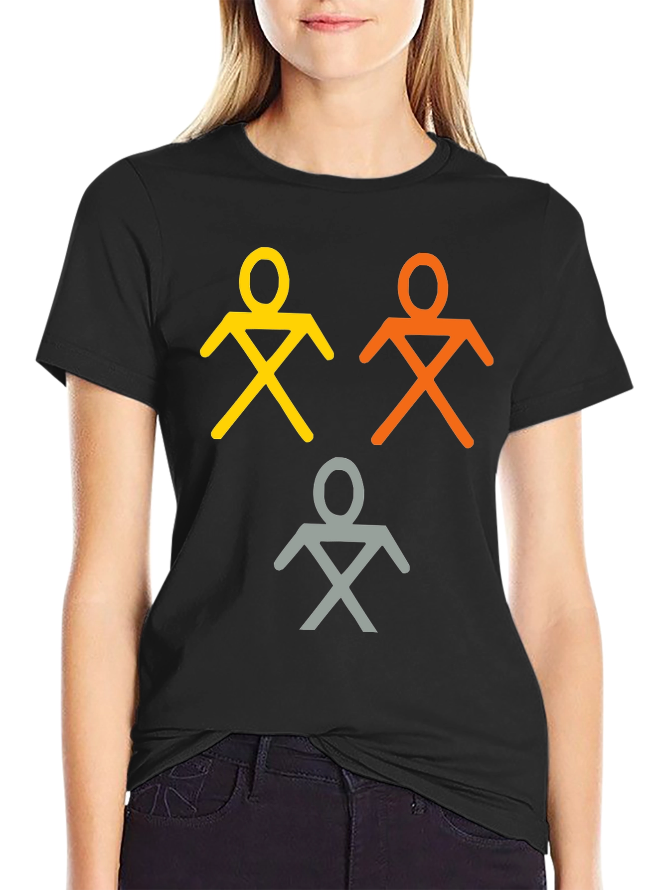 Abstract Stick Figure T-Shirt