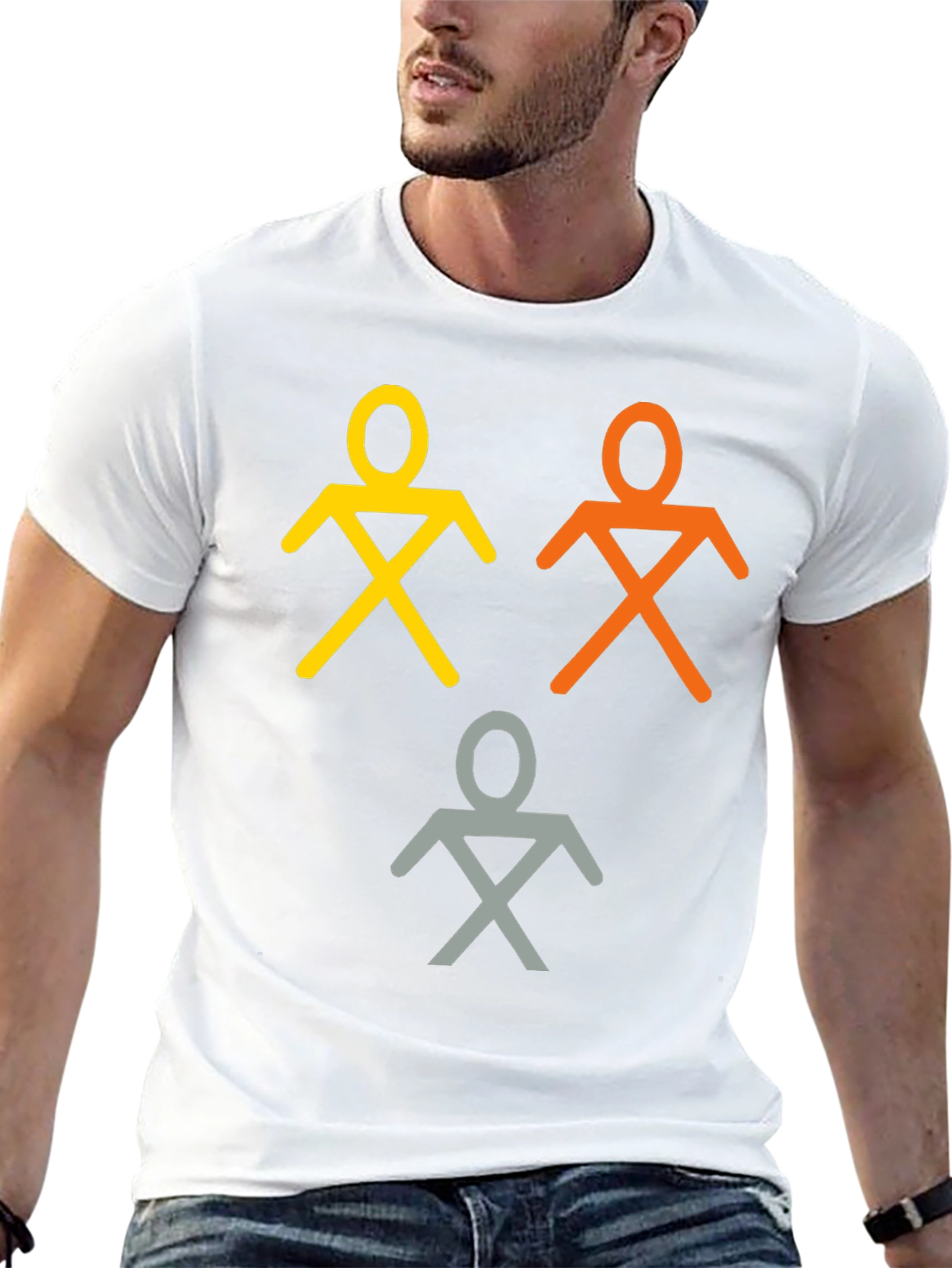 Abstract Stick Figure T-Shirt