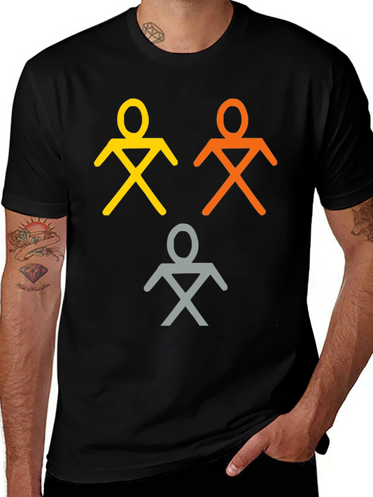 Abstract Stick Figure T-Shirt