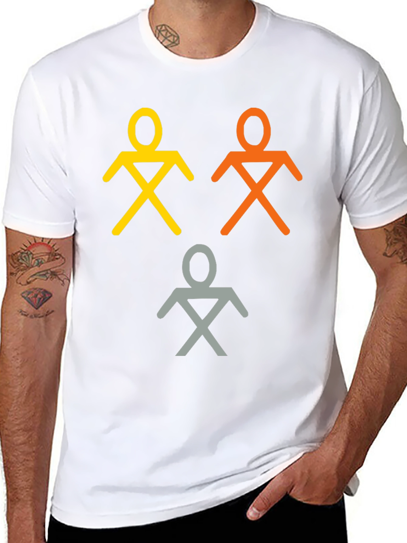 Abstract Stick Figure T-Shirt