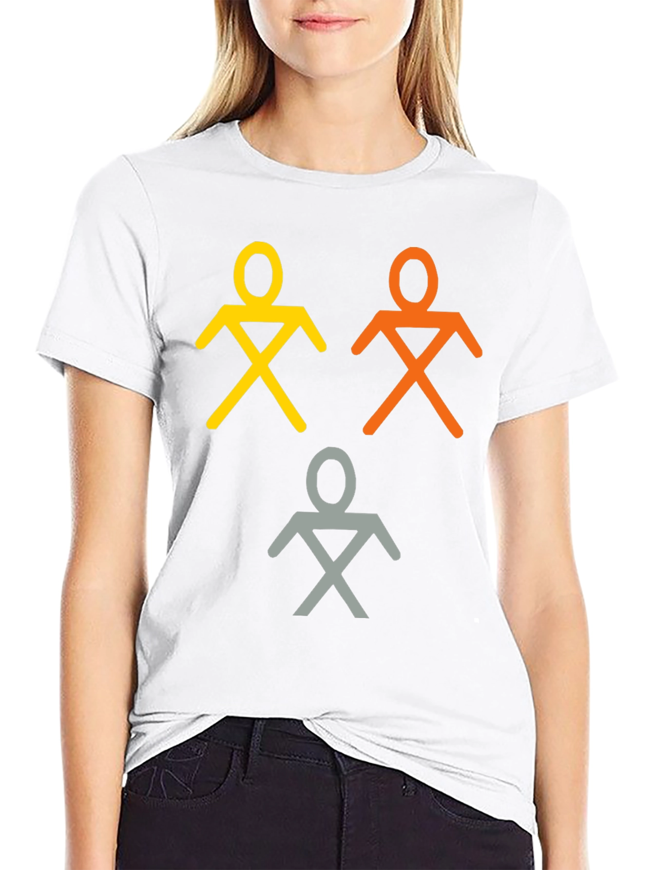 Abstract Stick Figure T-Shirt