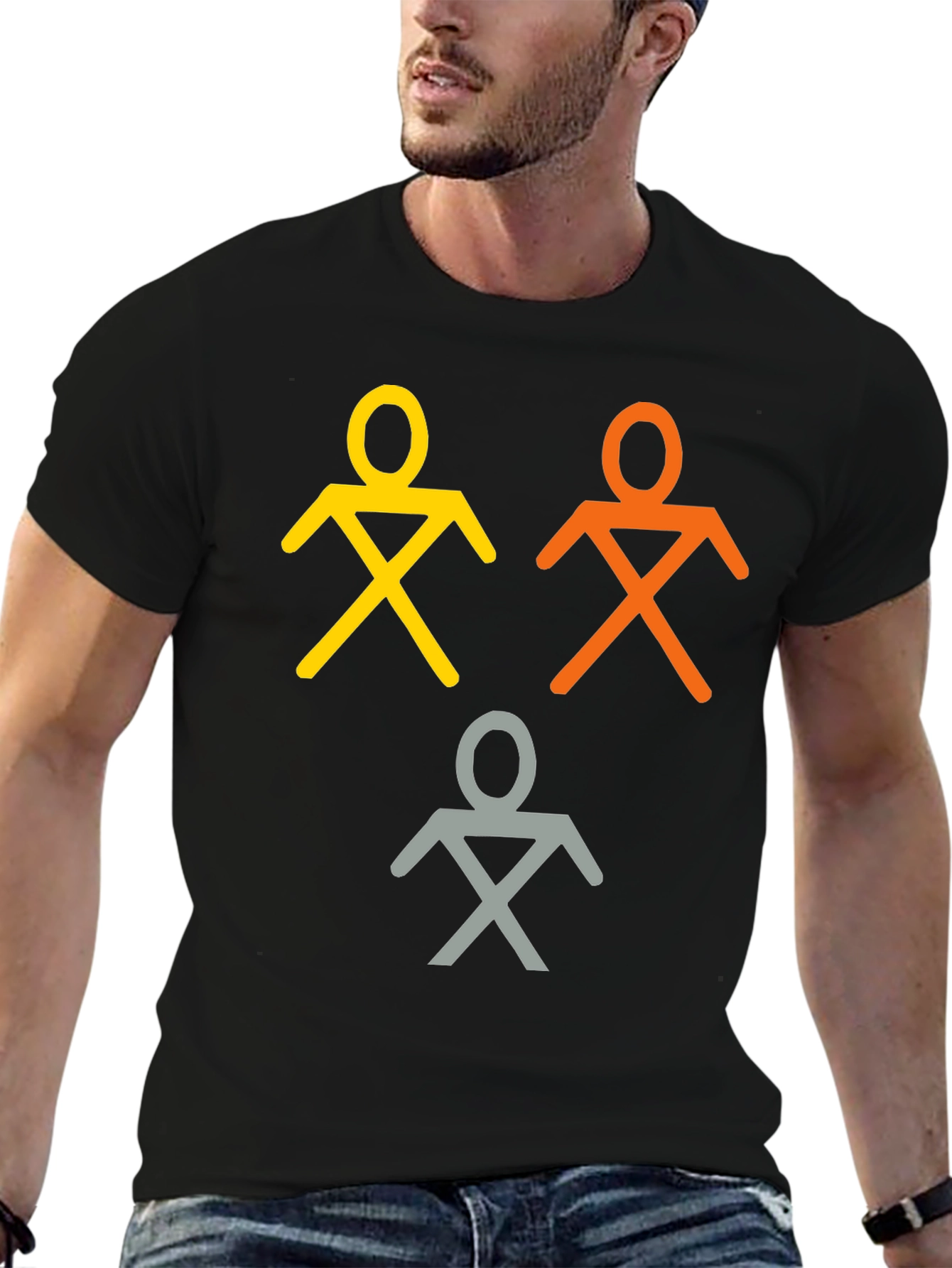 Abstract Stick Figure T-Shirt