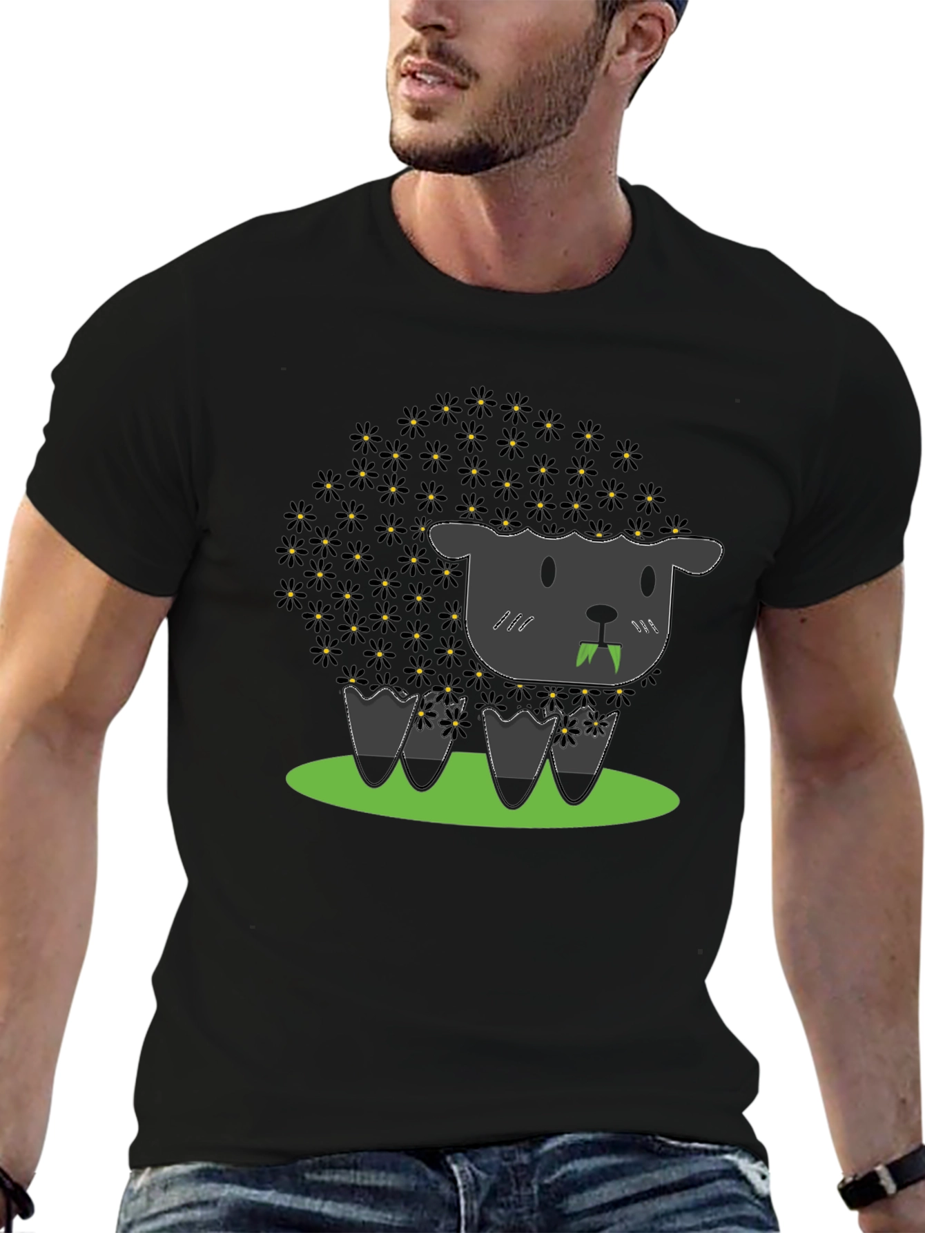 Black Sheep Graphic T-Shirt Cute Funny Unisex