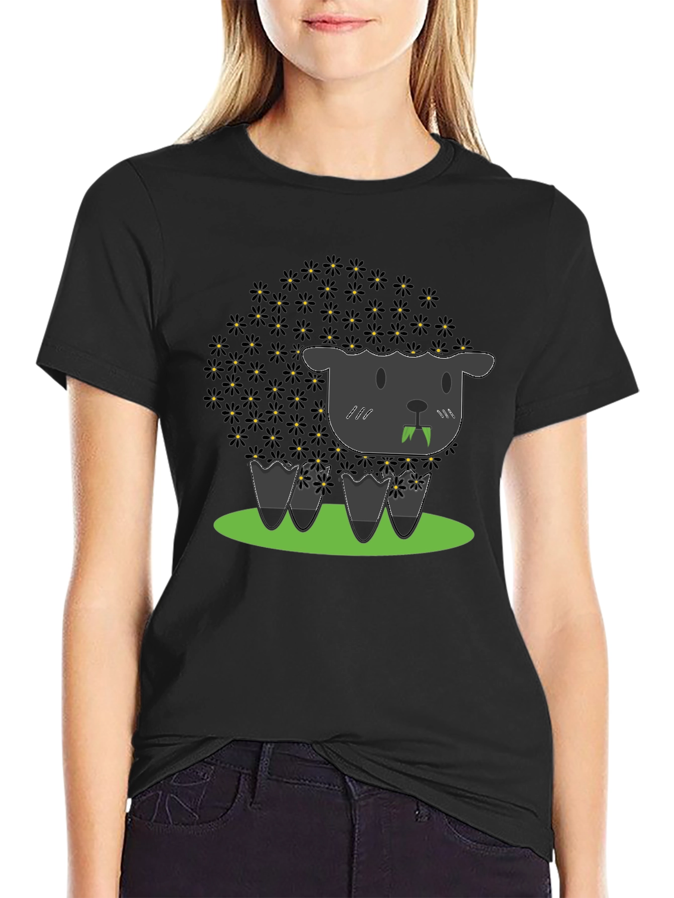 Black Sheep Graphic T-Shirt Cute Funny Unisex