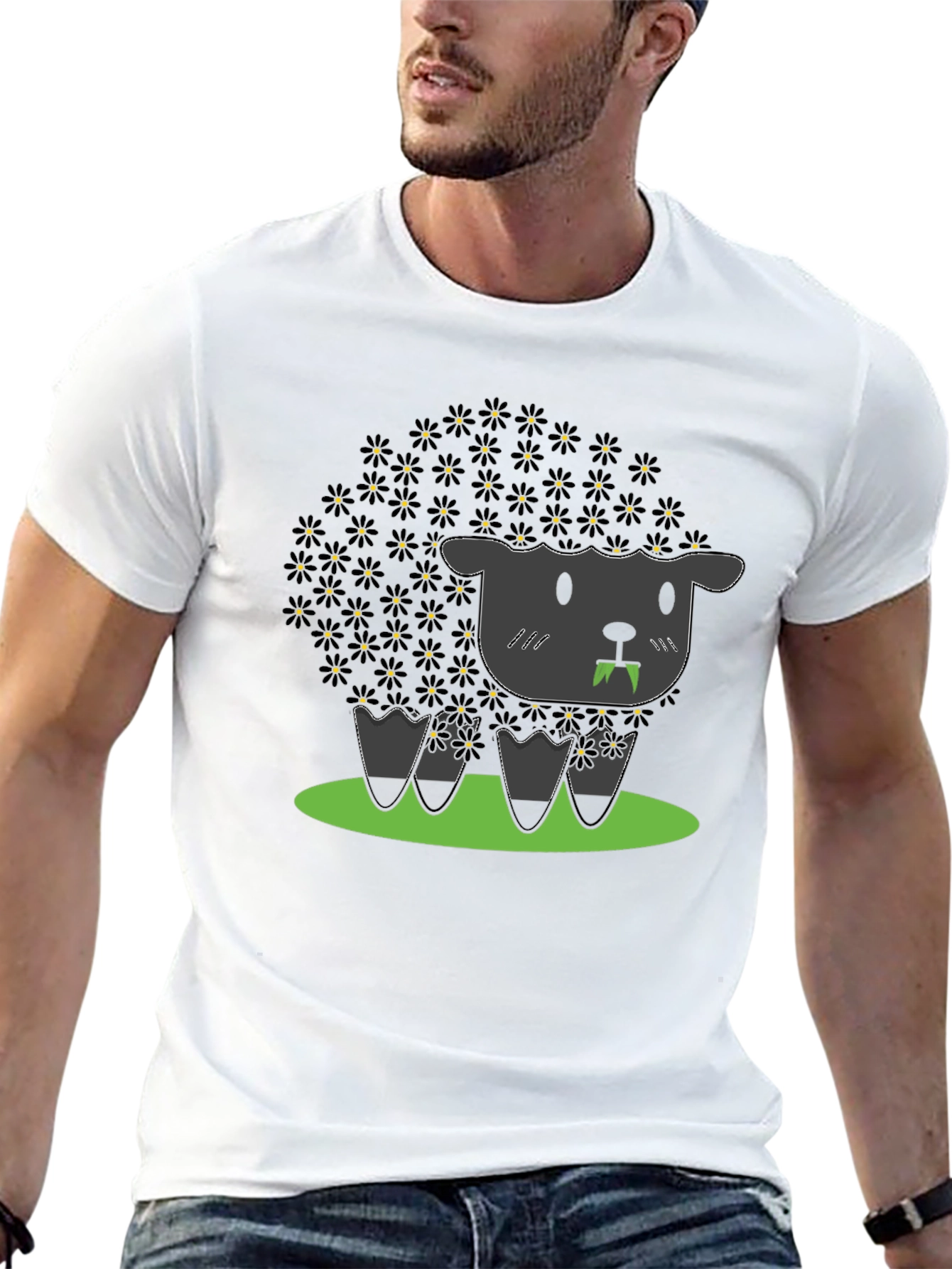 Black Sheep Graphic T-Shirt Cute Funny Unisex