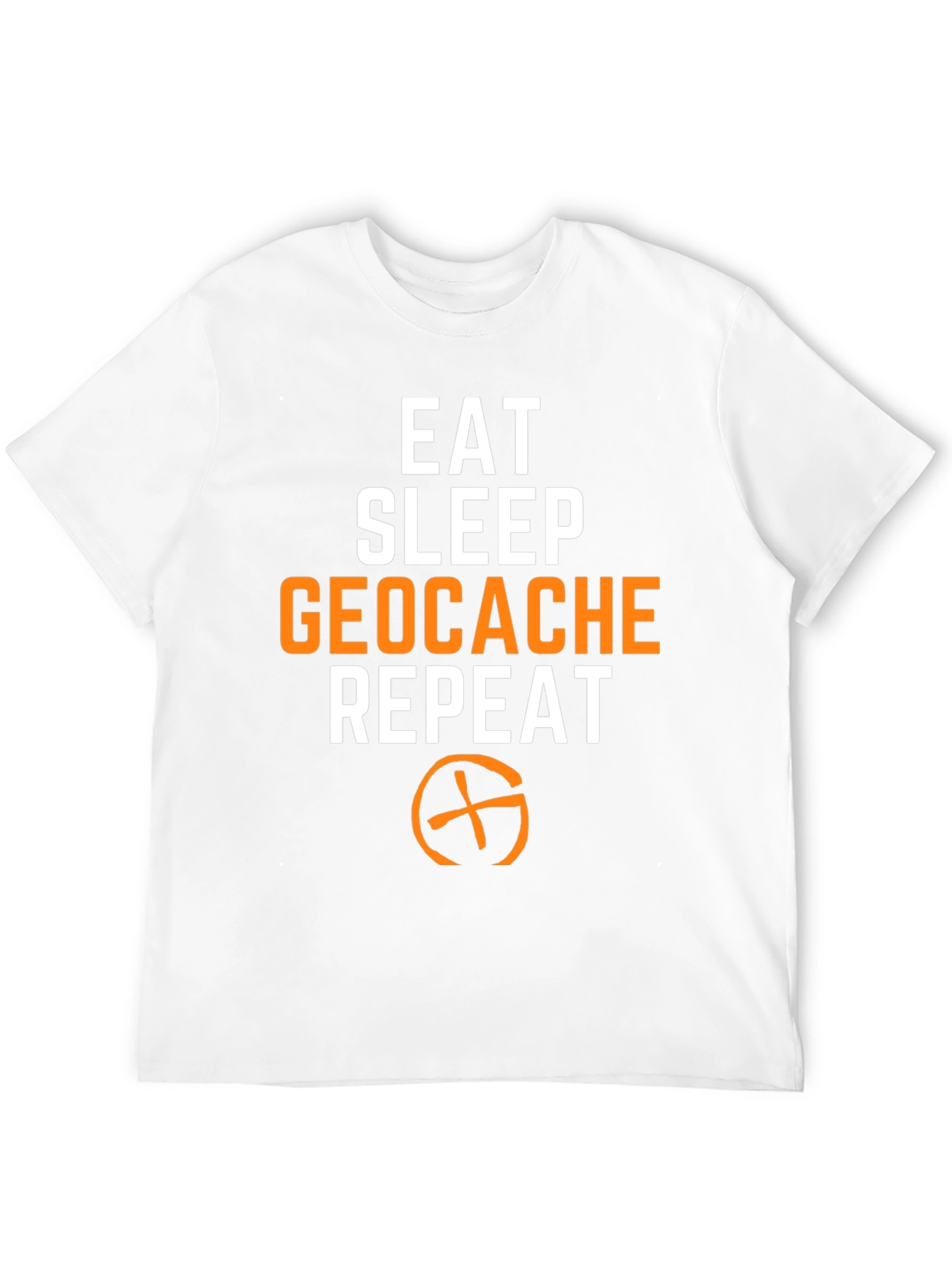 Eat Sleep Geocache Repeat T-Shirt - Black