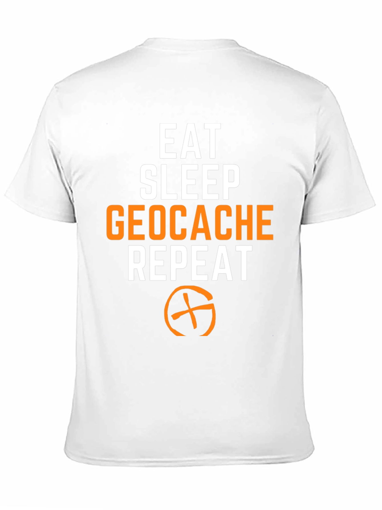 Eat Sleep Geocache Repeat T-Shirt - Black