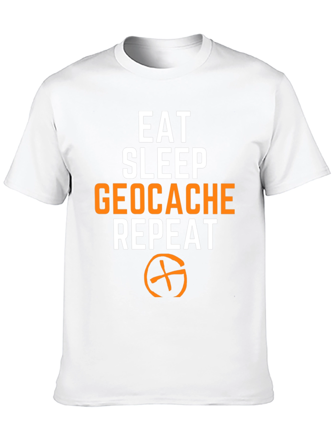 Eat Sleep Geocache Repeat T-Shirt - Black