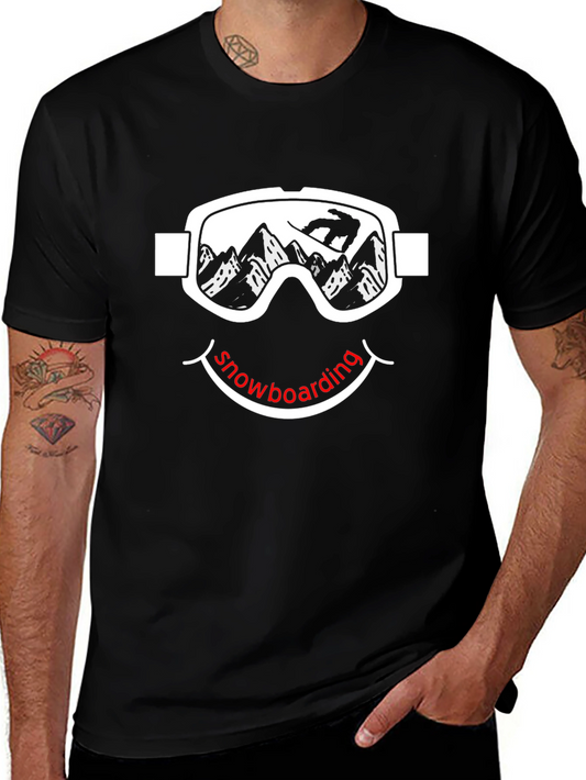 Snowboarding Smiley Face T-Shirt
