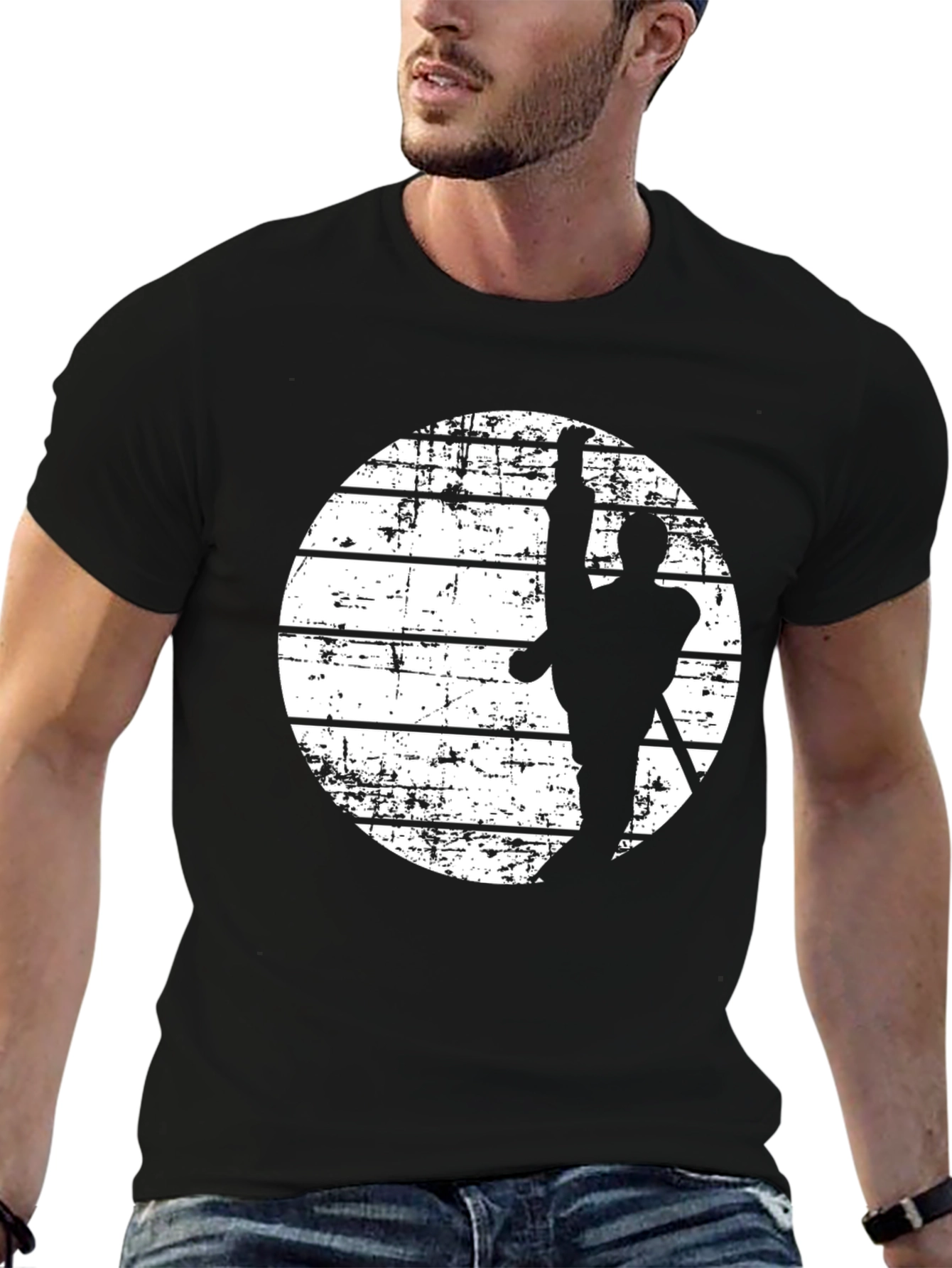 Martial Arts Kick Black T-Shirt