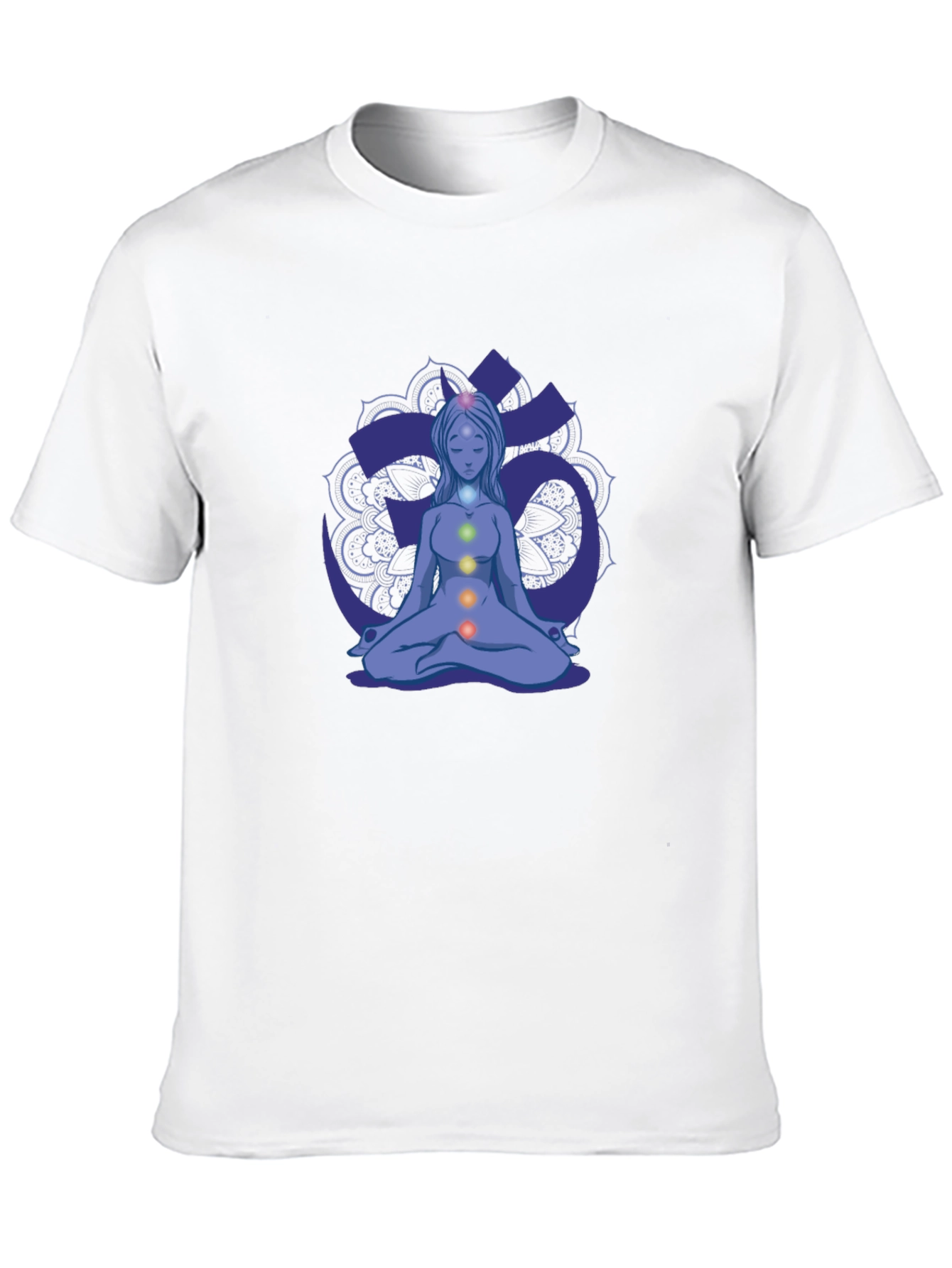 Chakra Meditation Graphic Tee - Black
