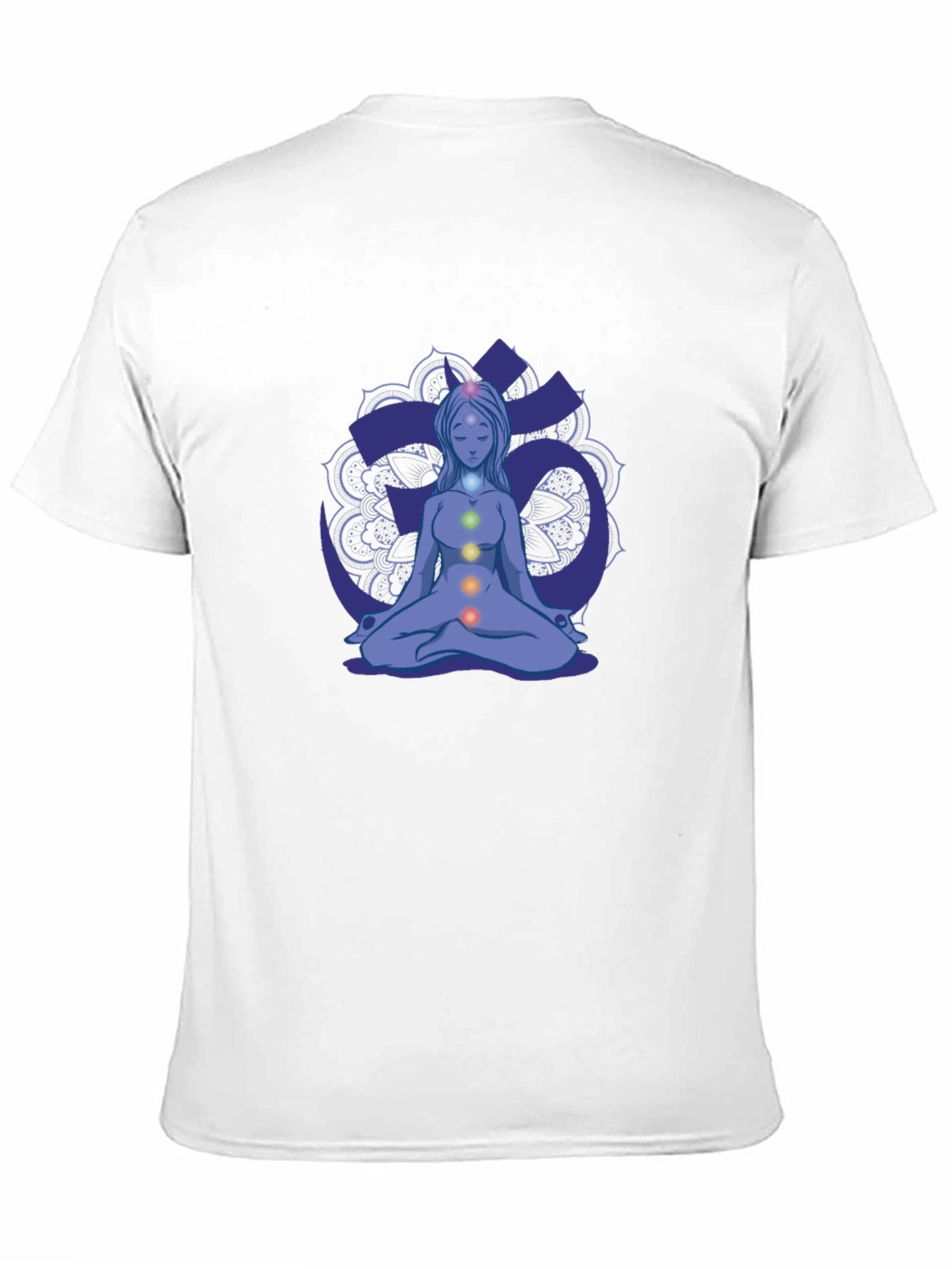 Chakra Meditation Graphic Tee - Black